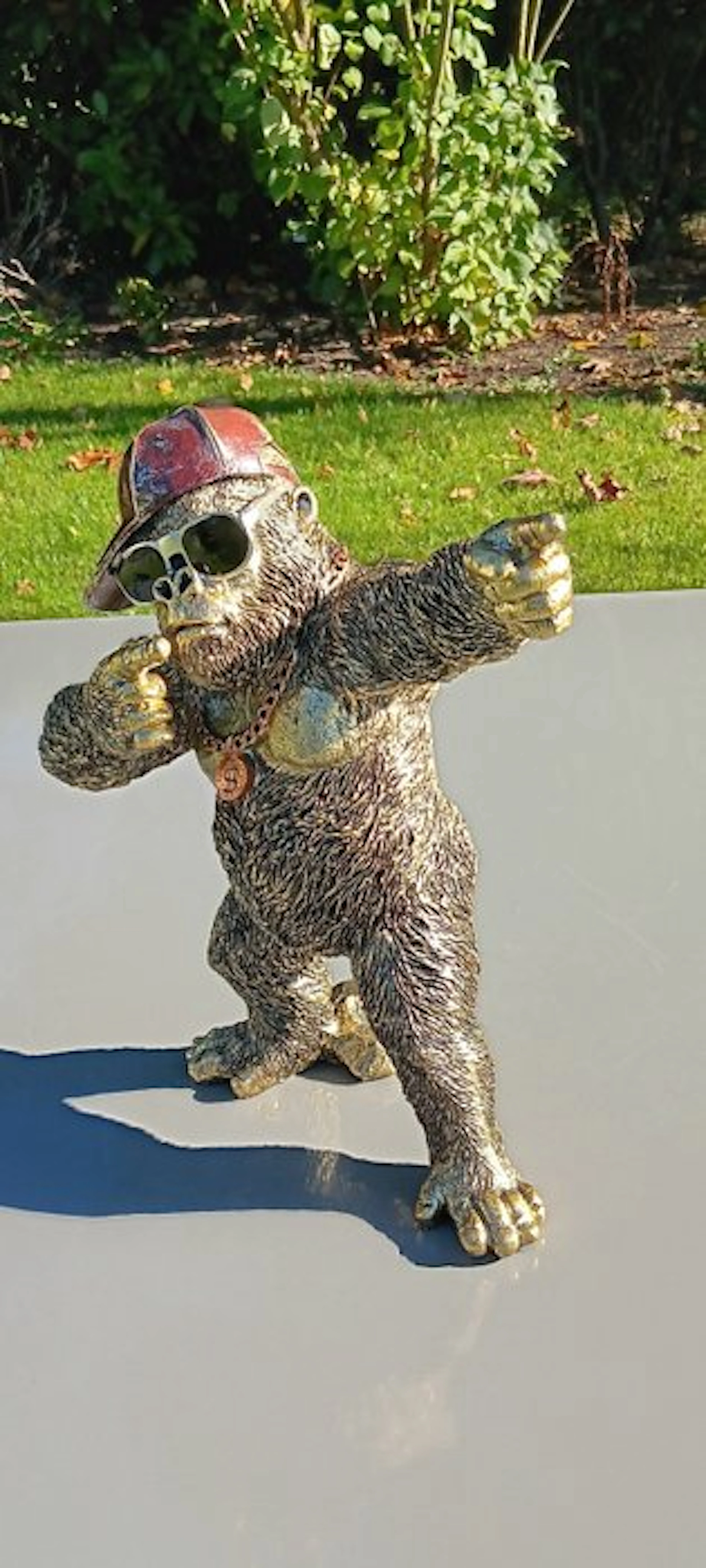 Statue, Steampunk Aap - 28 cm - resin