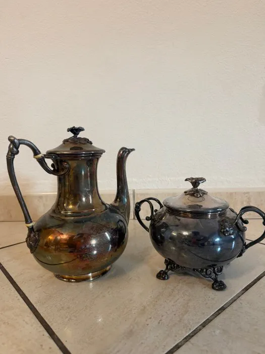 Christofle - Teapot (2) - Silverplated - Christofle Silverware