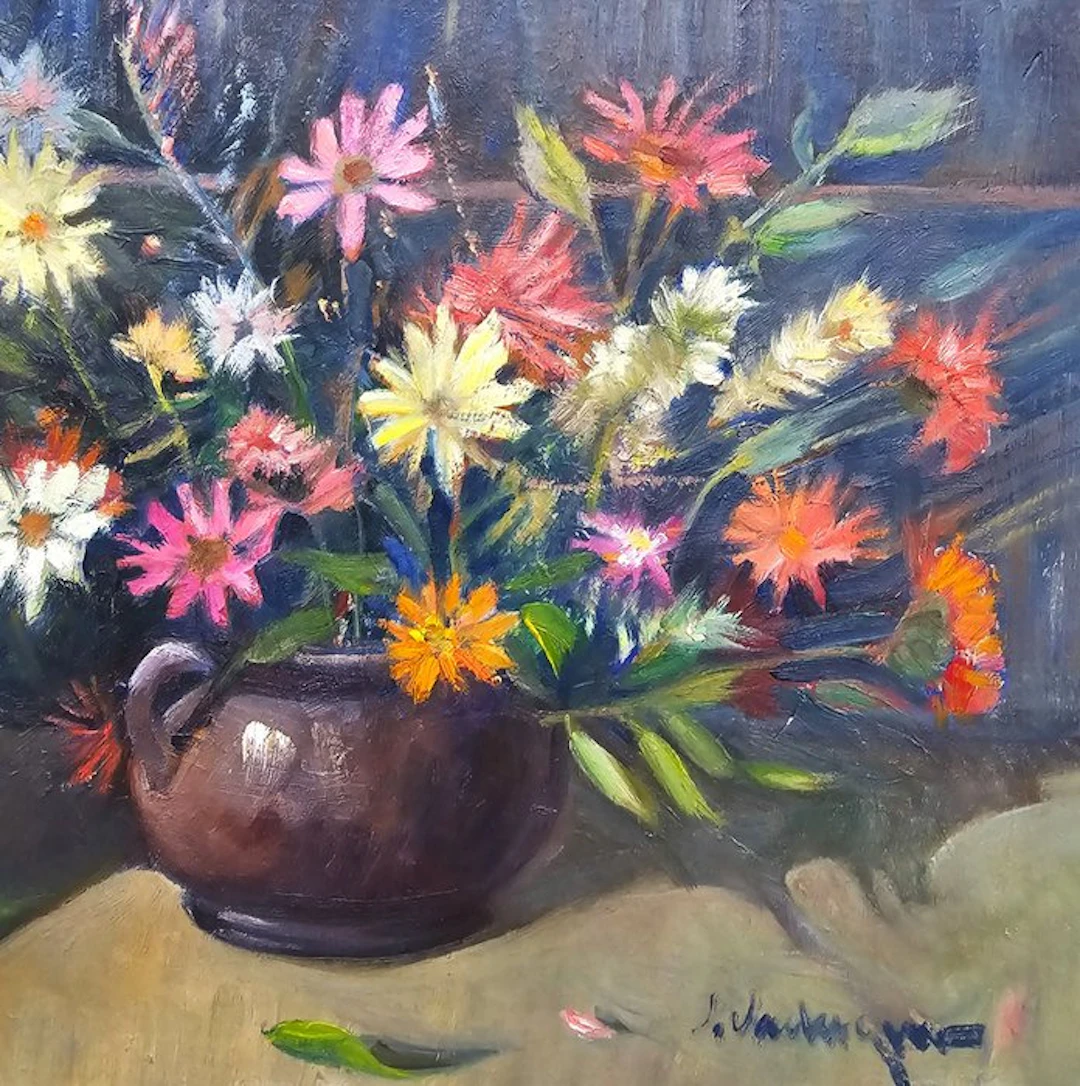 Josep Verdaguer i Coma (1923–2008) - Colourful Floral Still Life