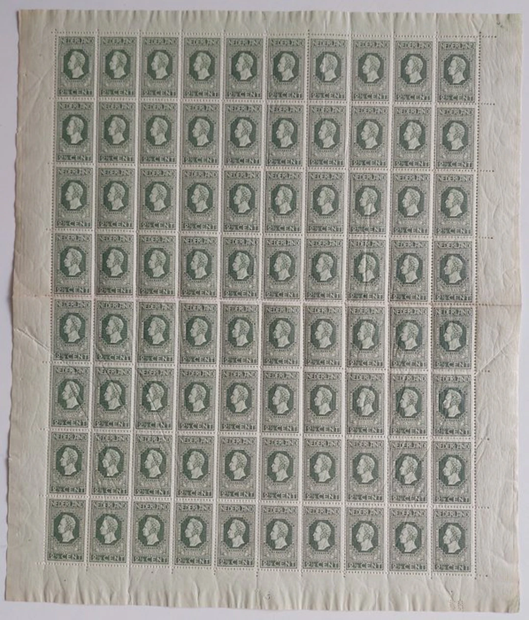 Netherlands 1913 - Independence, in a complete sheet - NVPH 90