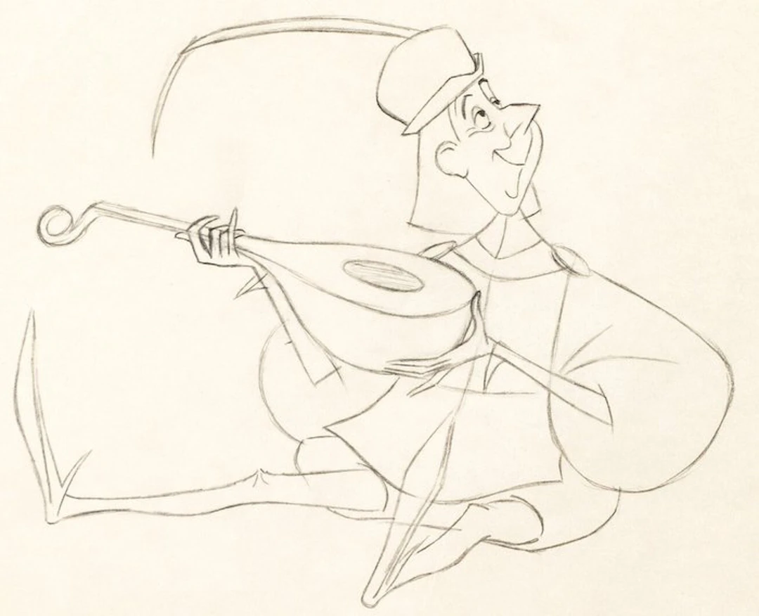 Walt Disney - Lackey Animation Drawing - Sleeping Beauty (1959)