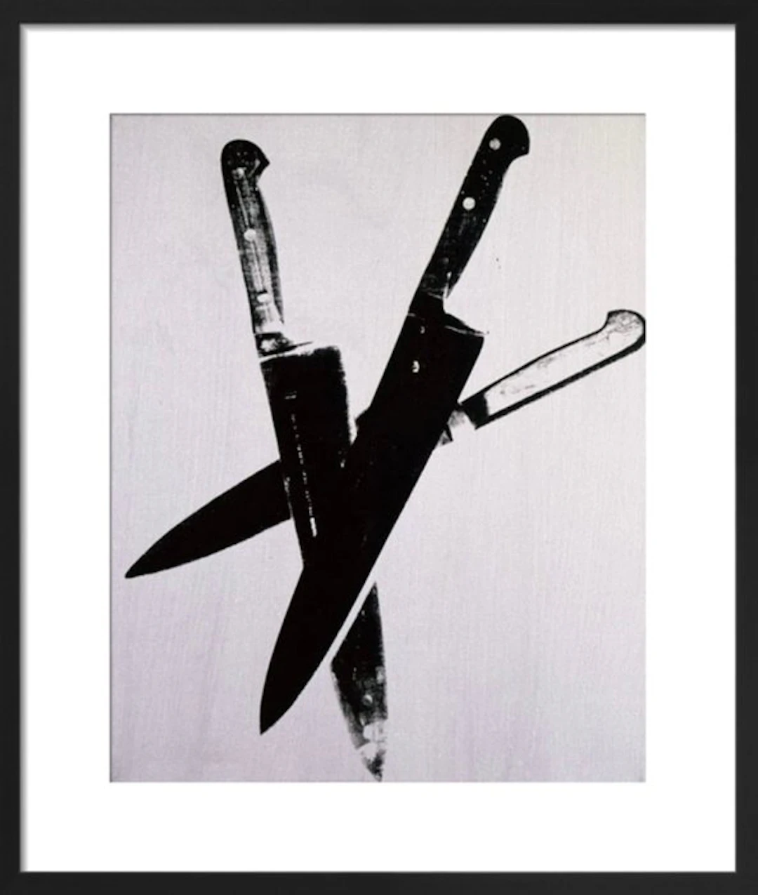 Andy Warhol (after) - “Knives, 1981-1982 (three black)”.
