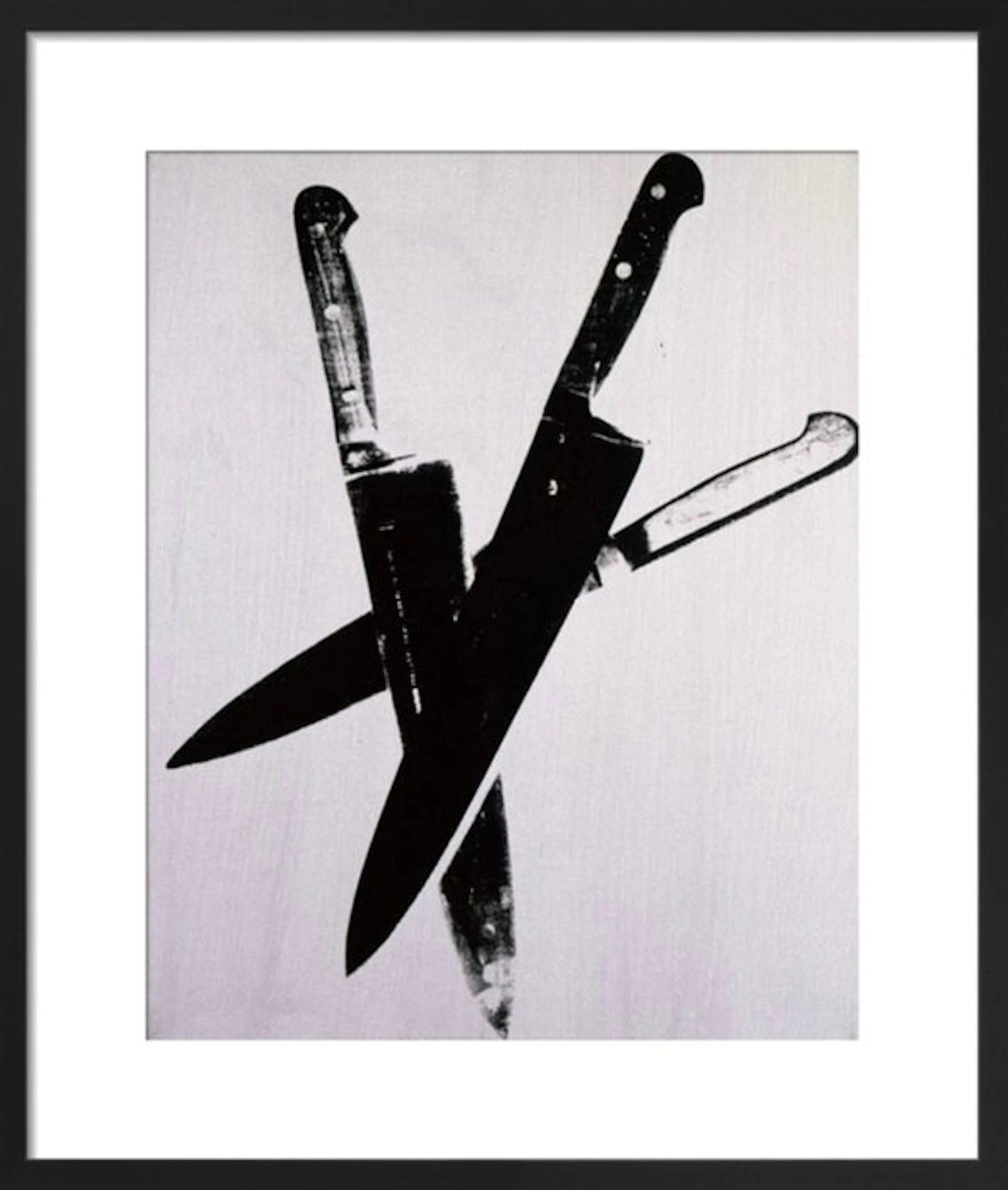 Andy Warhol (after) - “Knives, 1981-1982 (three black)”.