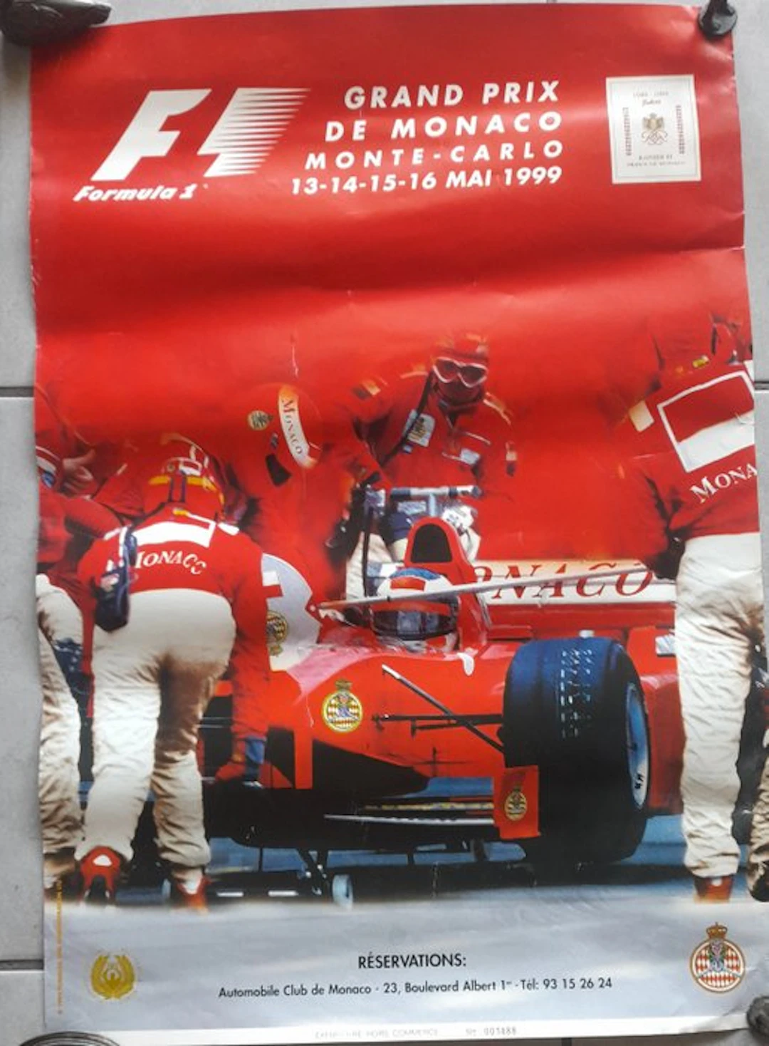 Schumacher - Grand Prix de Monaco Monte-Carlo 13-14-15-16 Mai 1999 - Ferrari