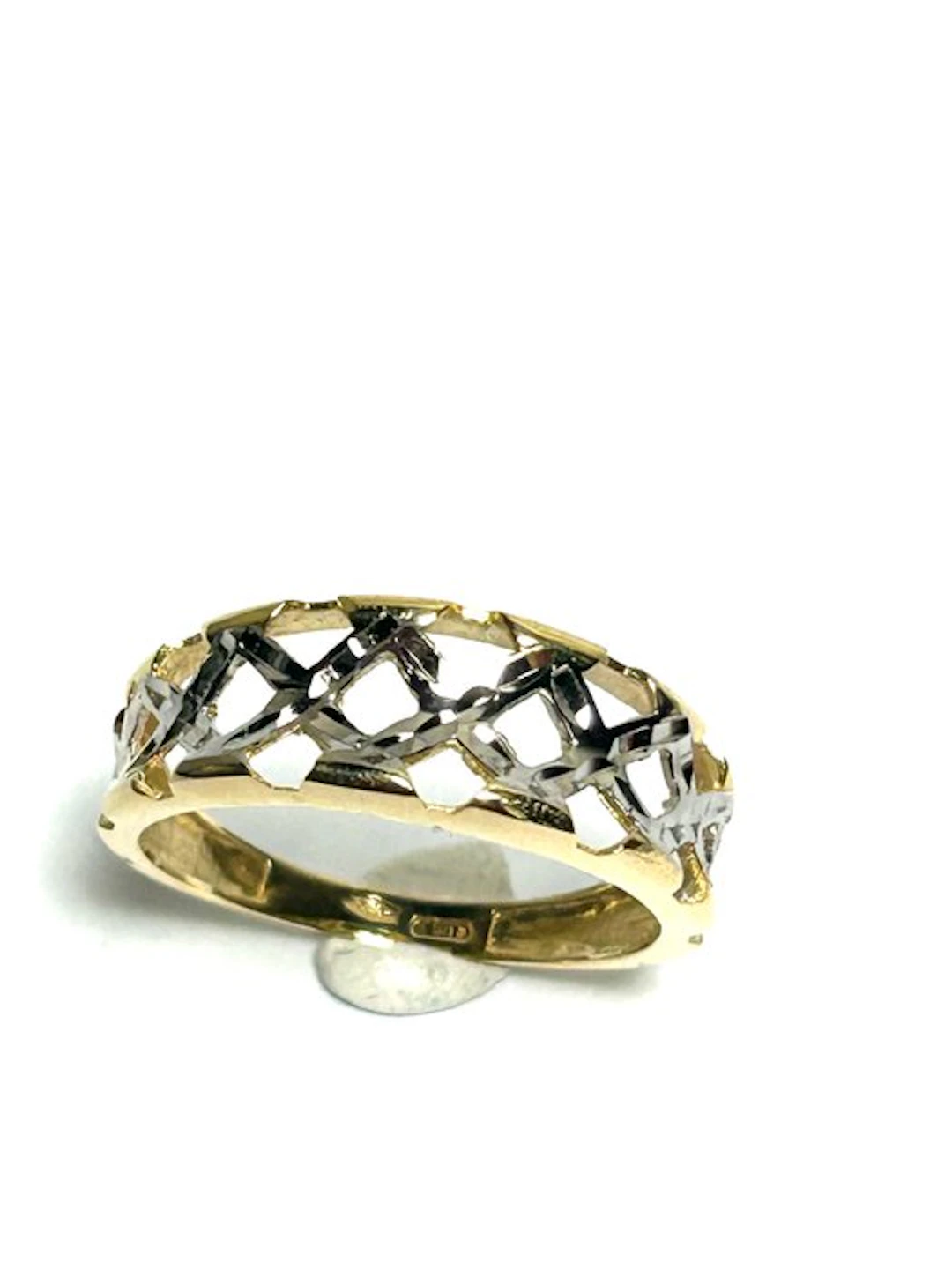 Ring - 18 kt. Yellow gold, White gold - Modern design