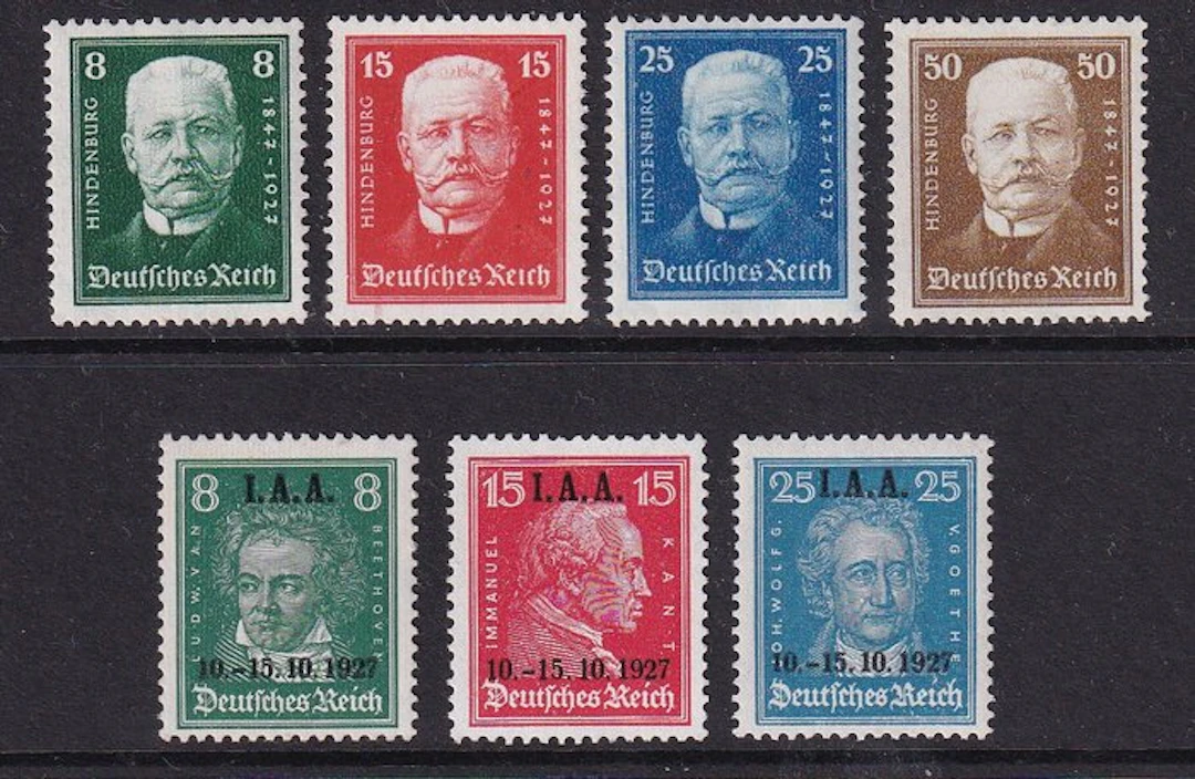 German Empire 1927 - Volume. - Michel; 403/409