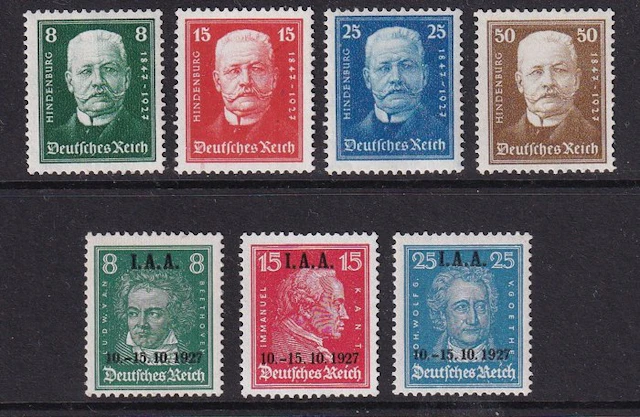 German Empire 1927 - Volume. - Michel; 403/409