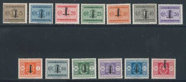 RSI - Overprint mark 'Fascetto', complete series nos. 60/72.