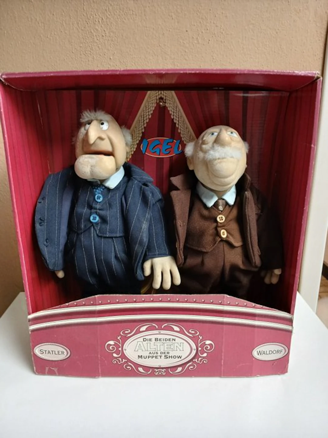 IGEL - Doll Zeer zeldzame muppets Statler & Walldorf...