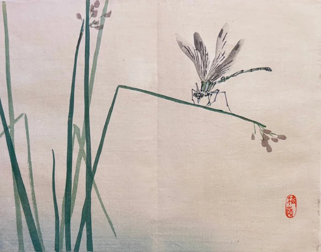 Dragon fly - Kōno Bairei (1844-1895) - Japan - Meiji period (1868-1912)