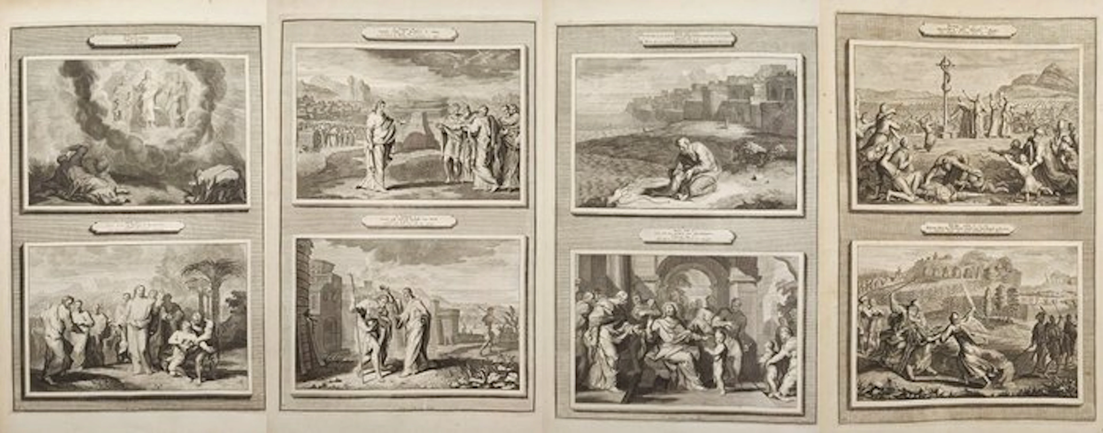 Pieter Mortier (1661–1711) - Set of 4: Biblical...