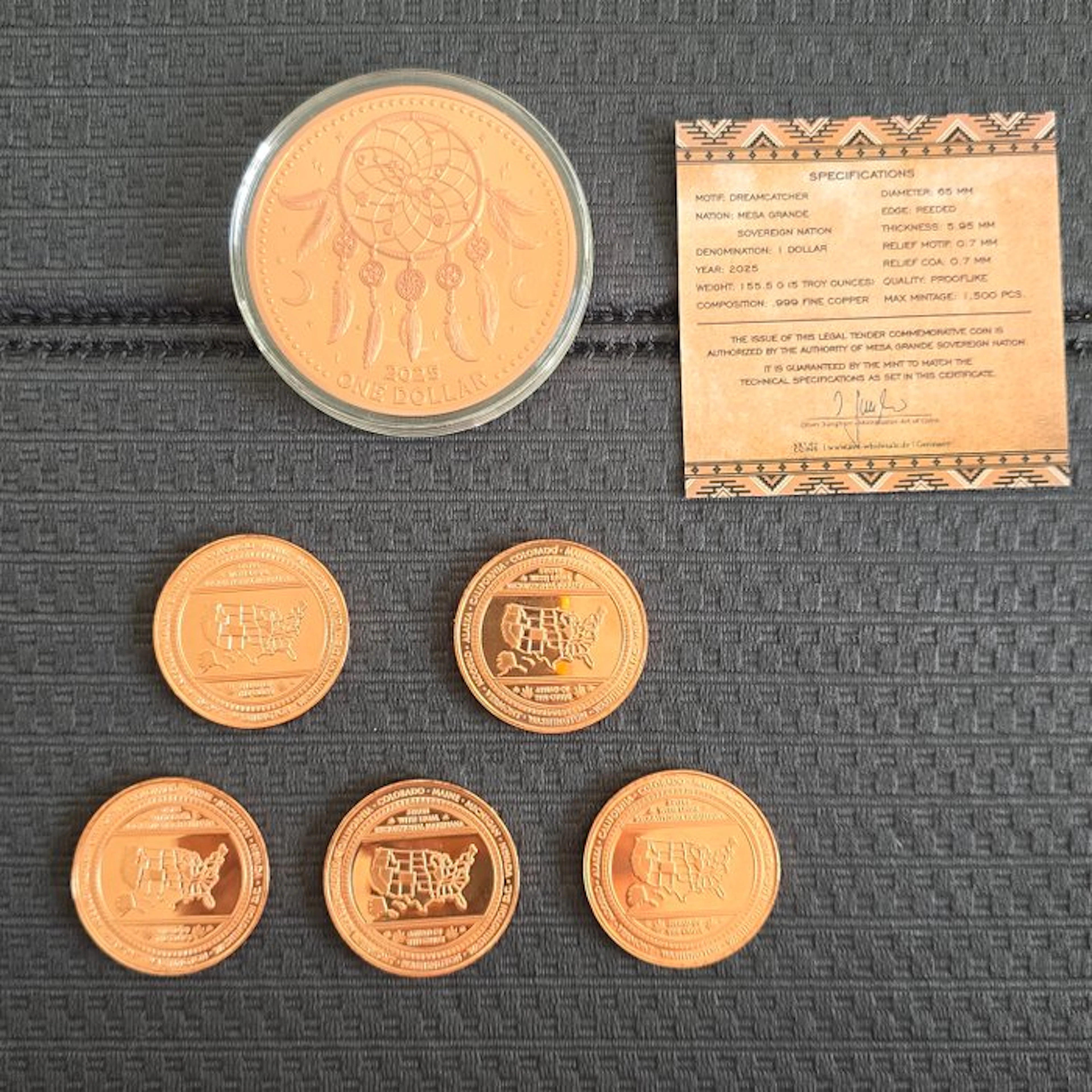 World. 10 oz Lote Moneda 5 oz + 5 monedas United States 1...