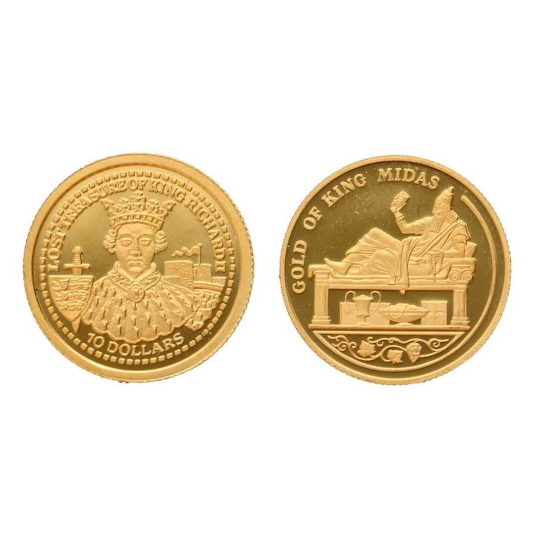 Fiji, Kazakhstan. 2003/2004 - "King Richard & King Midas" (2 stuks)