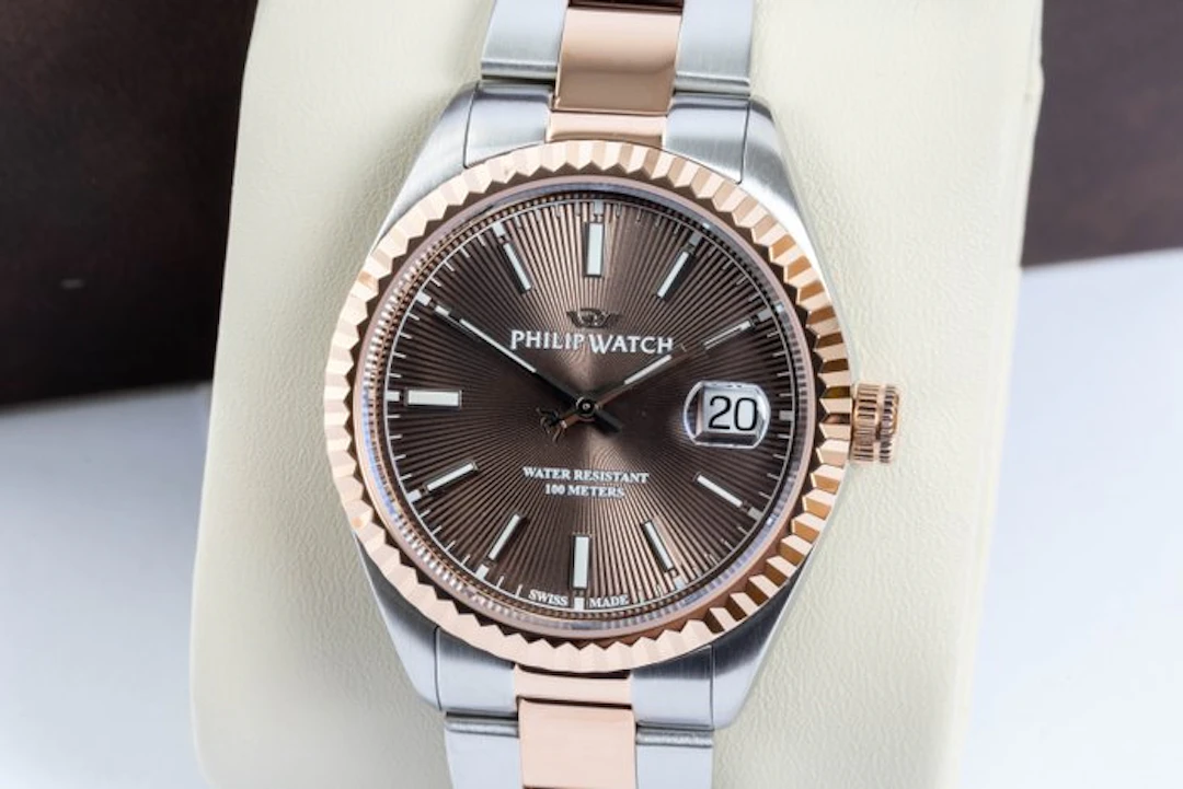 Philip Watch - Caribe Urban - Brown - Rose Gold - Swiss...