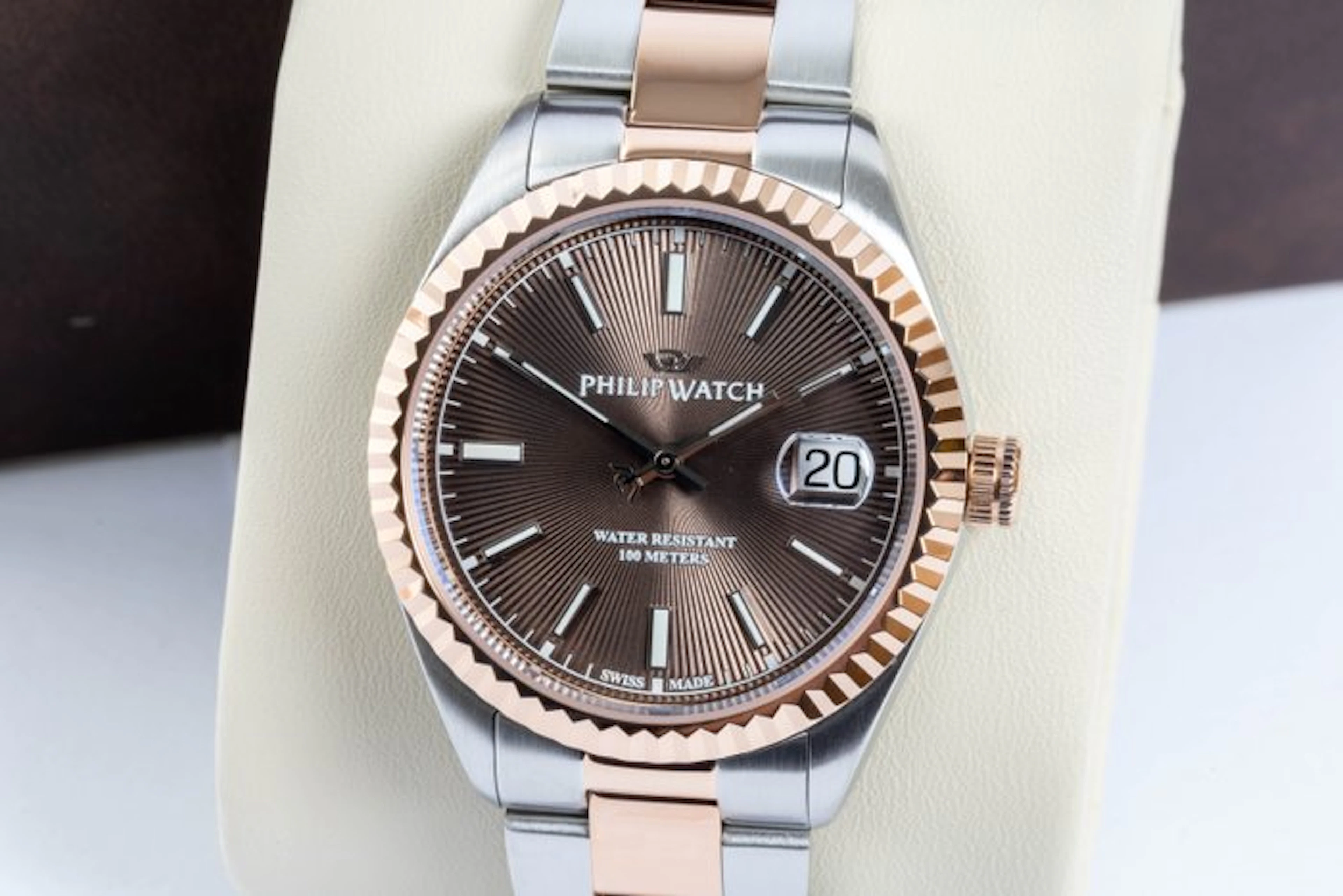 Philip Watch - Caribe Urban - Brown - Rose Gold - Swiss...