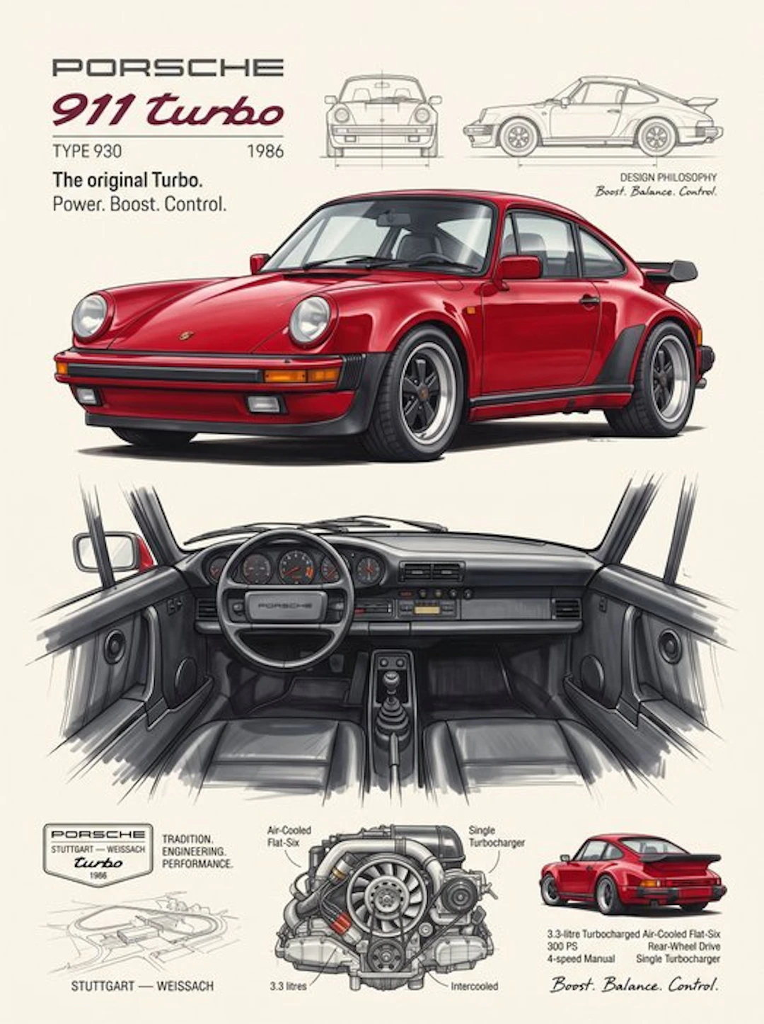 Shmidt.Art - Porsche - Porsche 911 turbo - 1980s