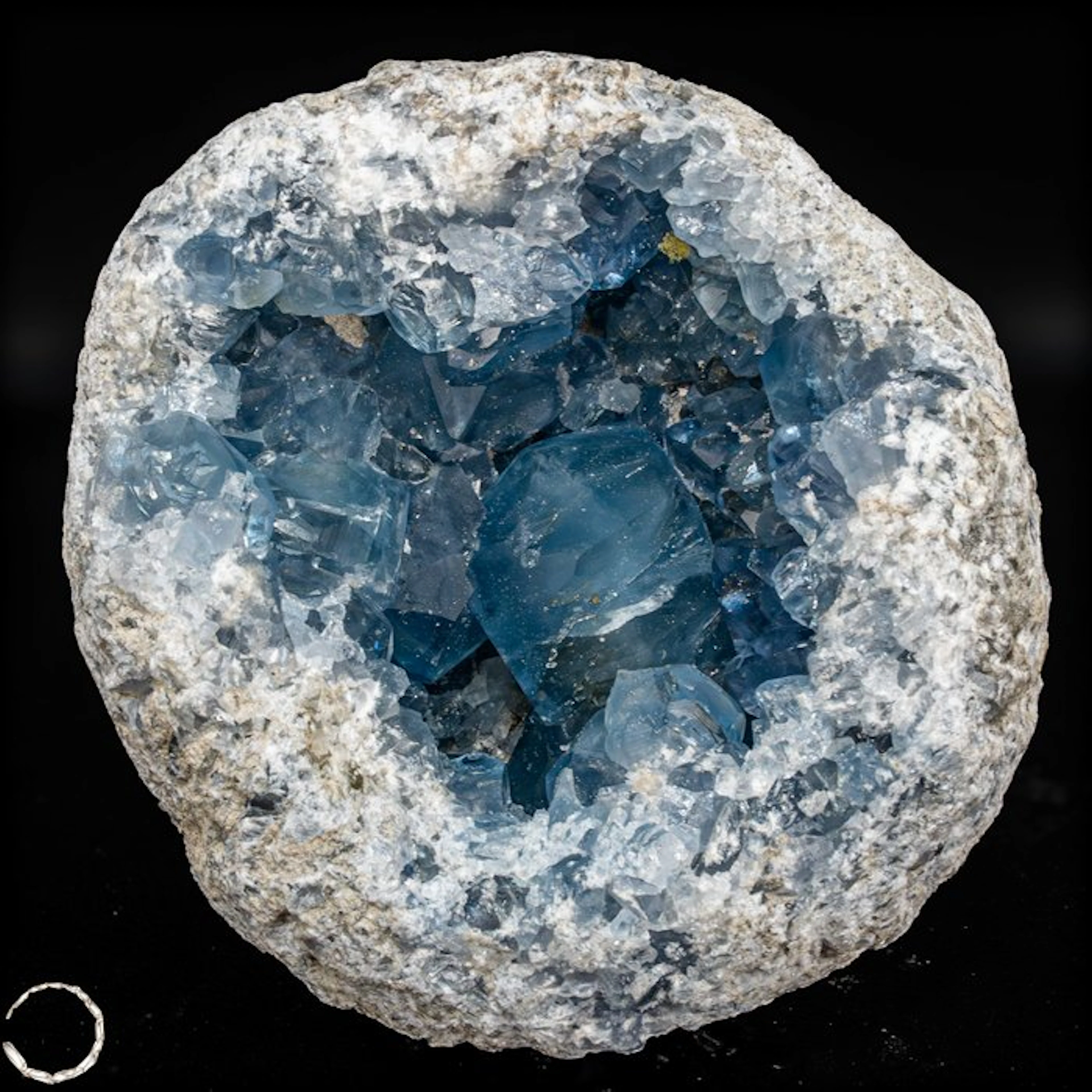 Natural Celestite druse – Sky-blue treasure from the earth.- 3596.68 g