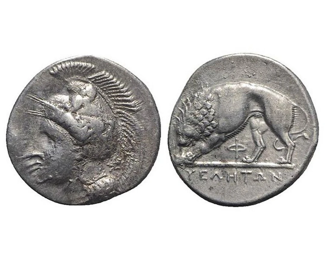 Lucania, Velia Didrachm 334-300 BC