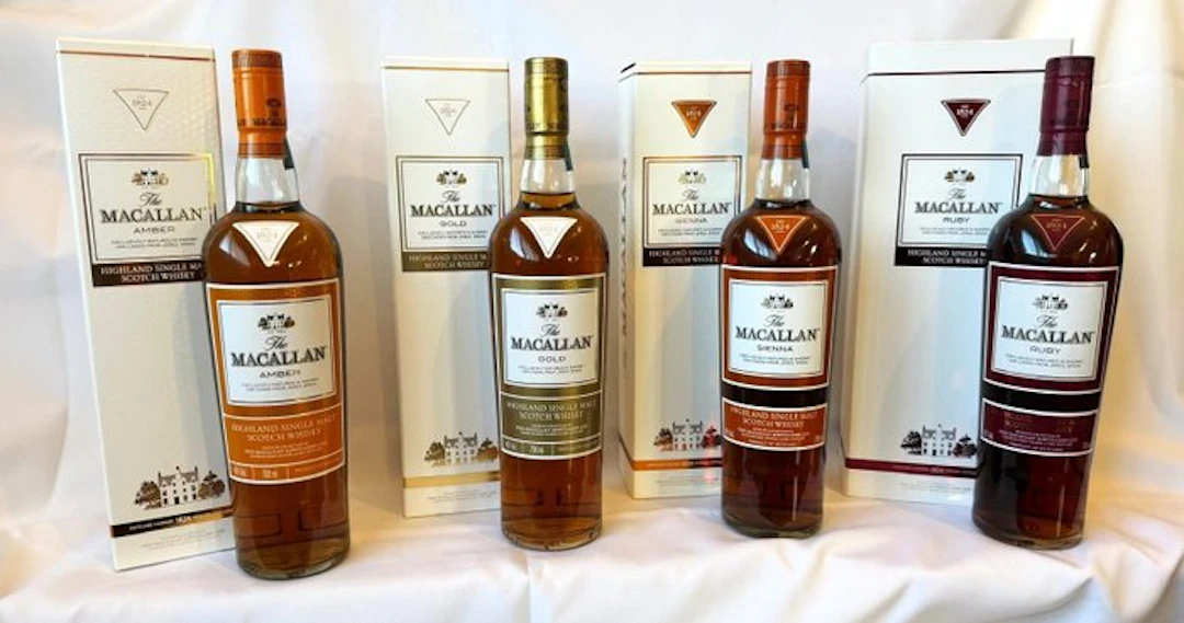 Macallan - Amber - Gold - Sienna - Ruby - 700ml - 4 bottles