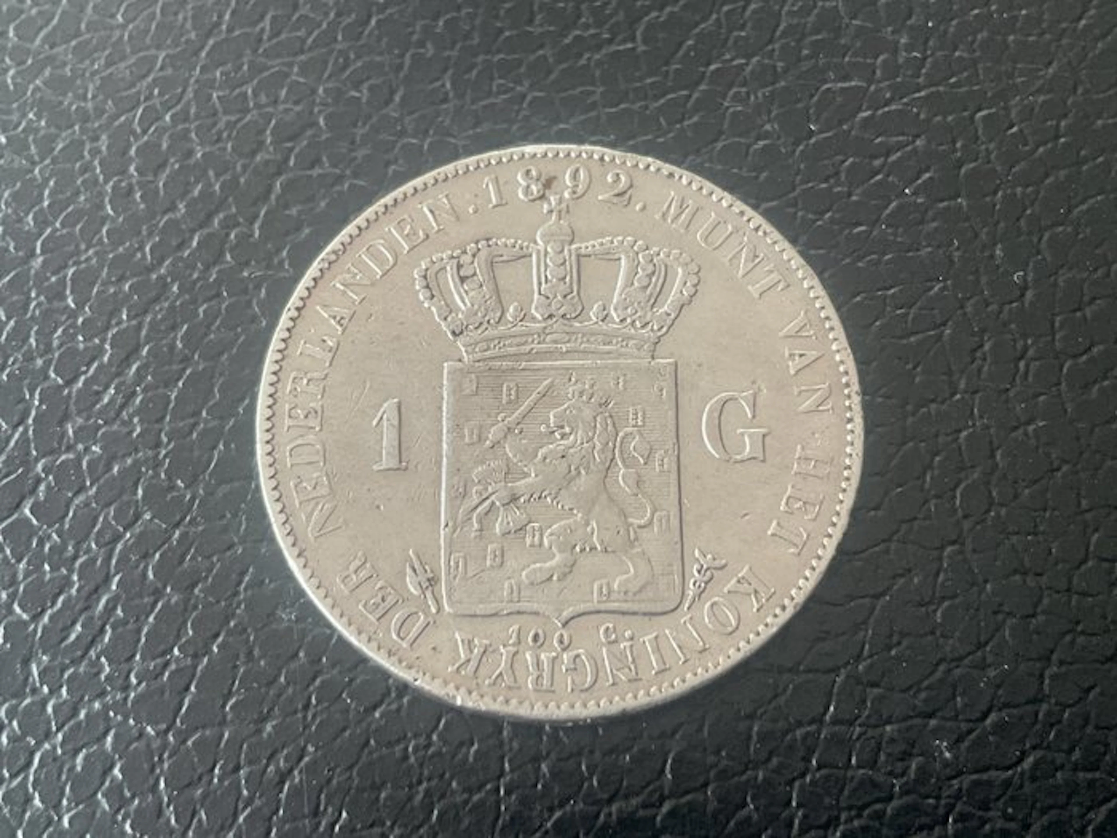 Netherlands. Wilhelmina. 1 Gulden 1892 (No reserve price)
