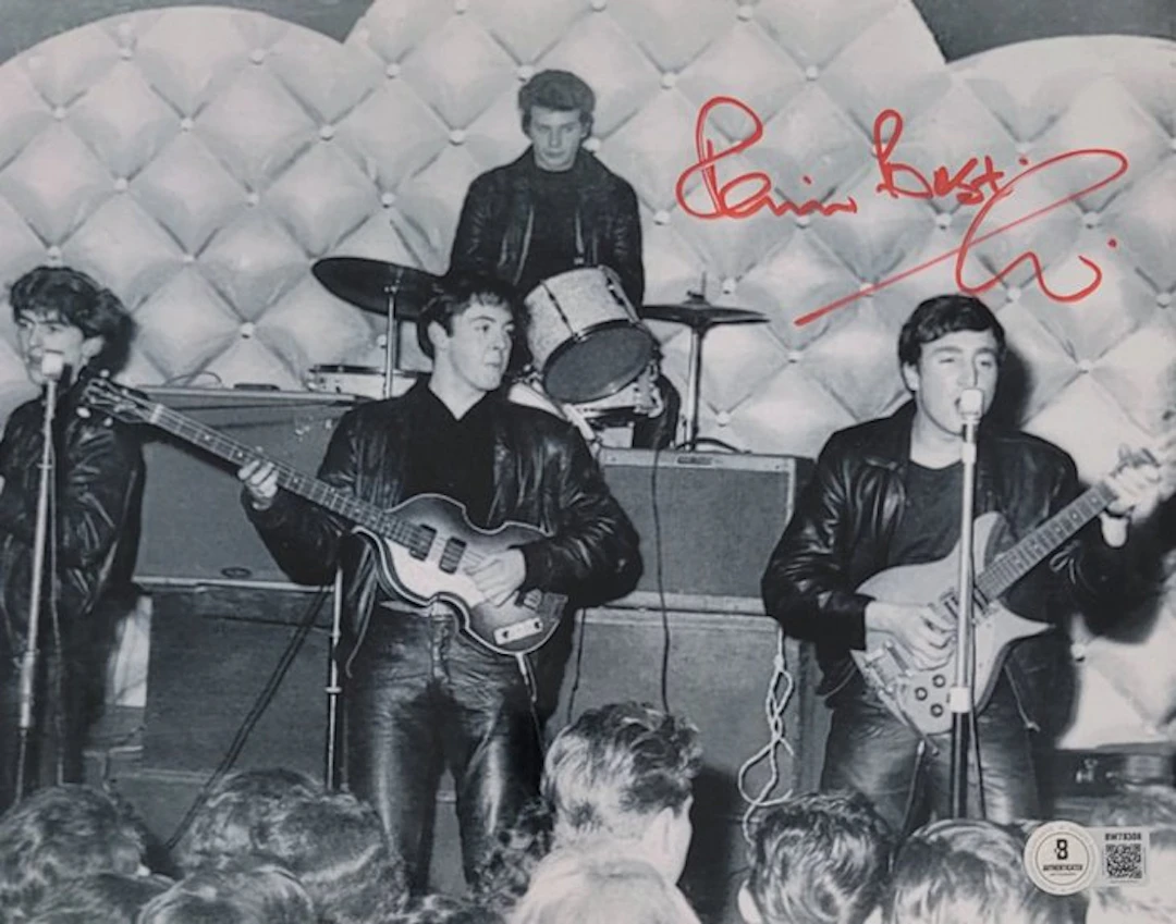 The Beatles - Pete Best - Photo Signed by Pete Best - Beckett COA