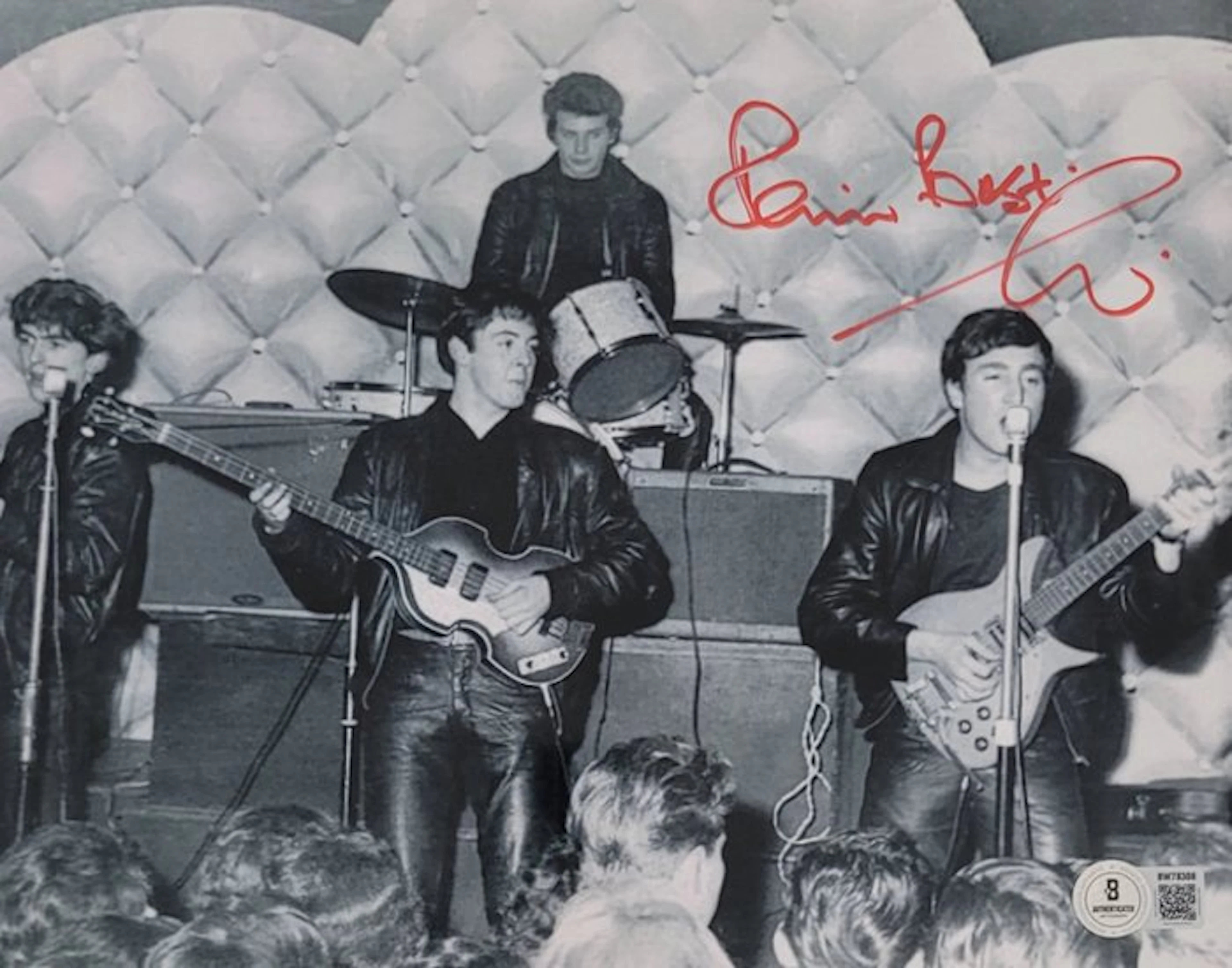 The Beatles - Pete Best - Photo Signed by Pete Best - Beckett COA