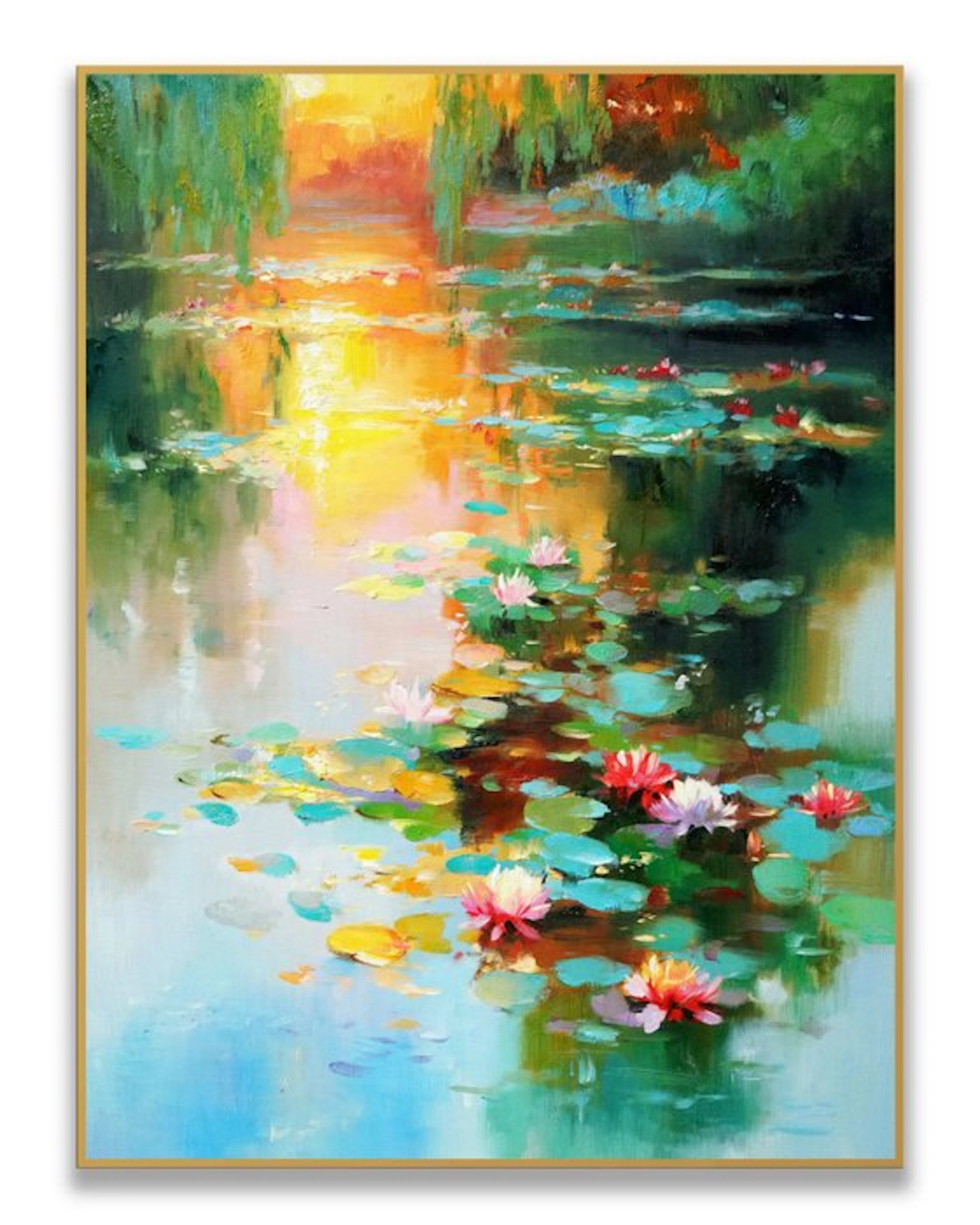 Stefano - Lily Pond at Golden Dusk
