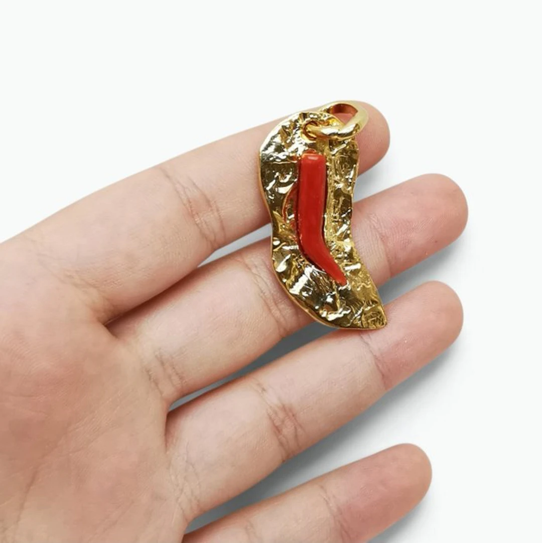 Coral - Bronze - Pendant - Italian Craftsmanship