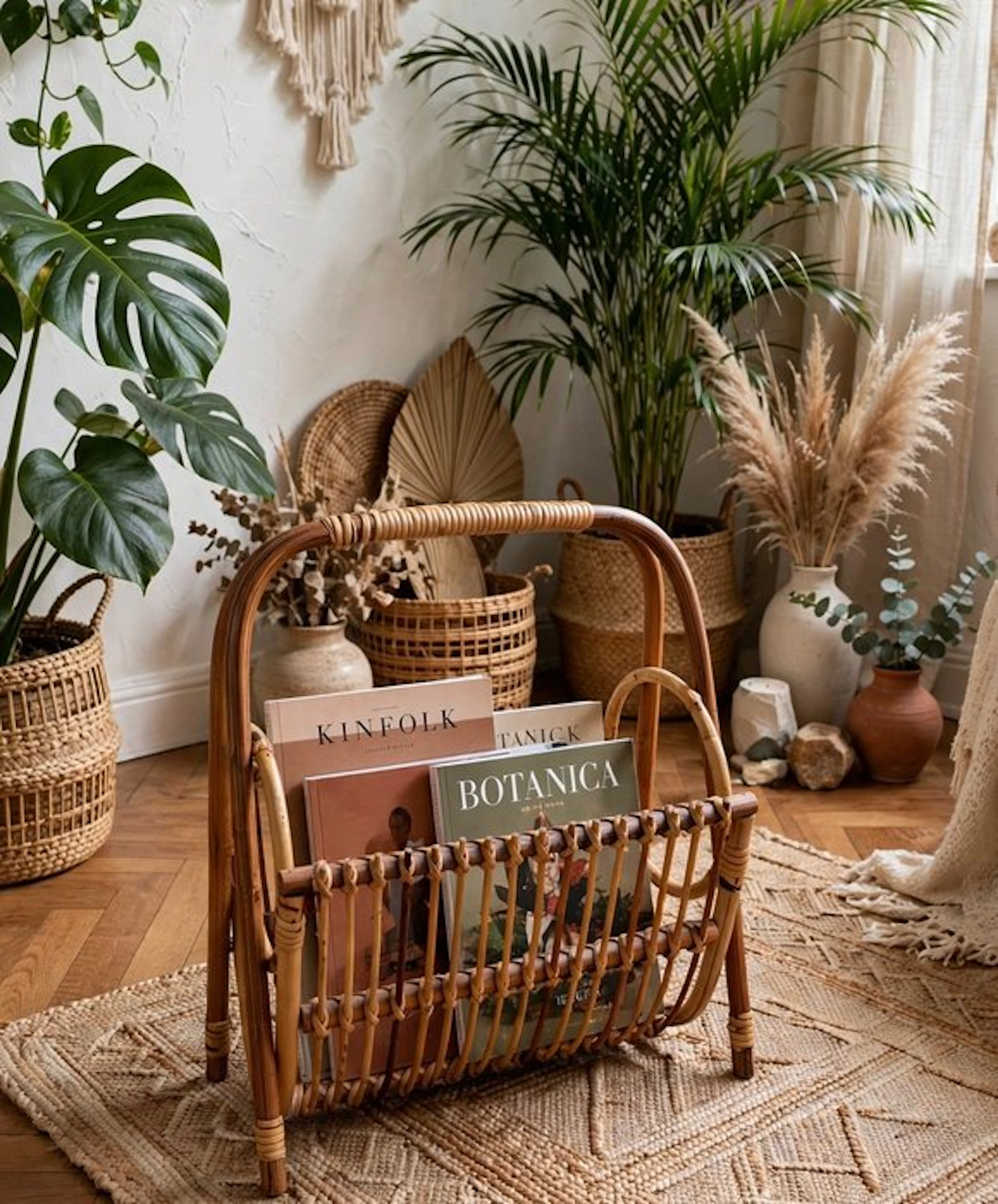 Magazine rack - Bamboo - bamboo magazine holder