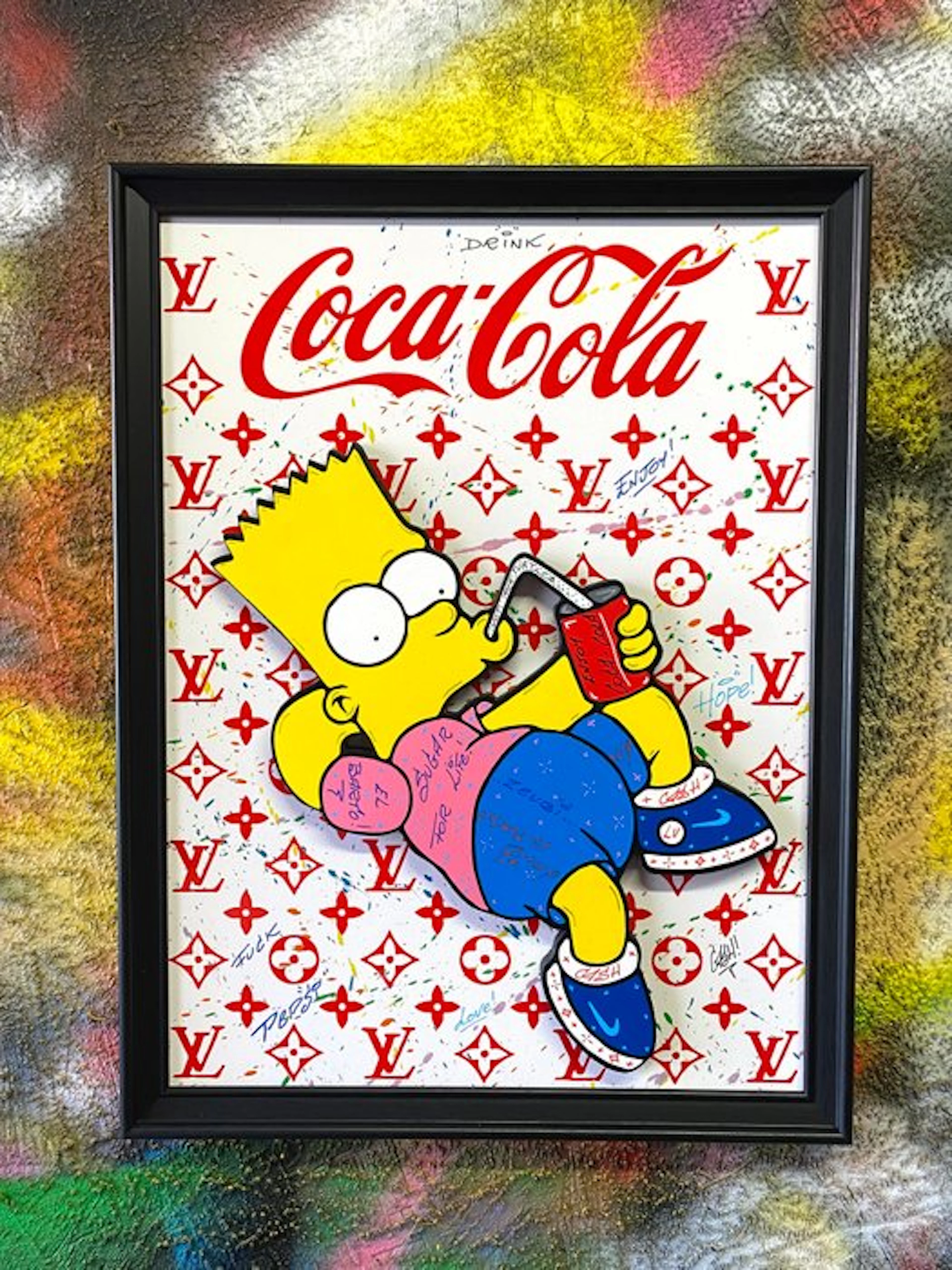 CASH - BART SIMPSON ENJOY COCA COLA !