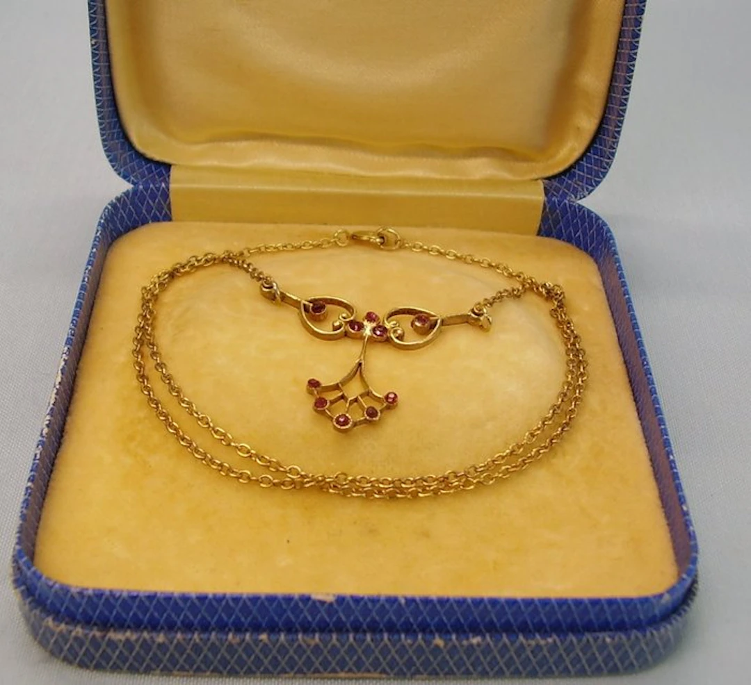 No reserve price - Necklace Schaumgold/Golddoublé - 0.13ct