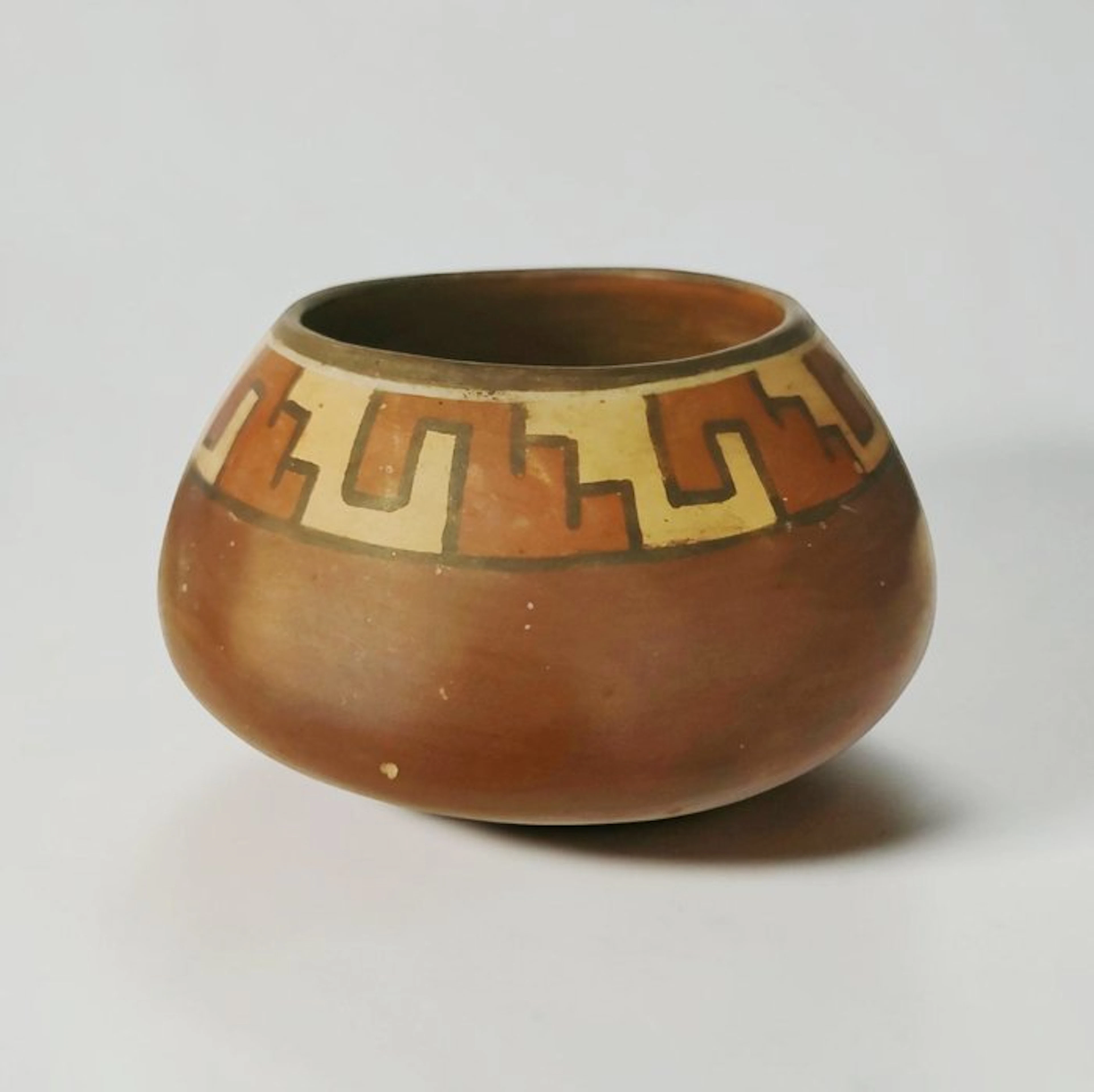 Pre-Columbian. Nazca Ceramic Bowl With Spanish Import License