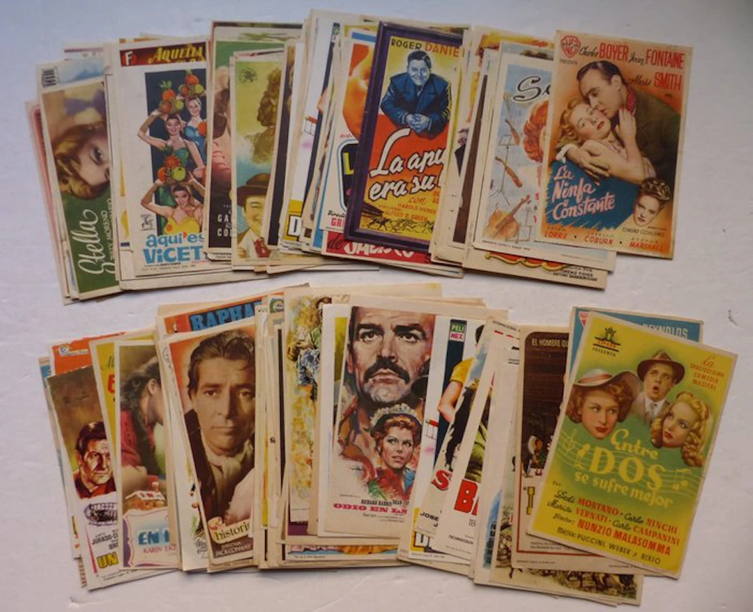 Anonymous - Lot of 154 Spanish Cinema Programs - 1950s