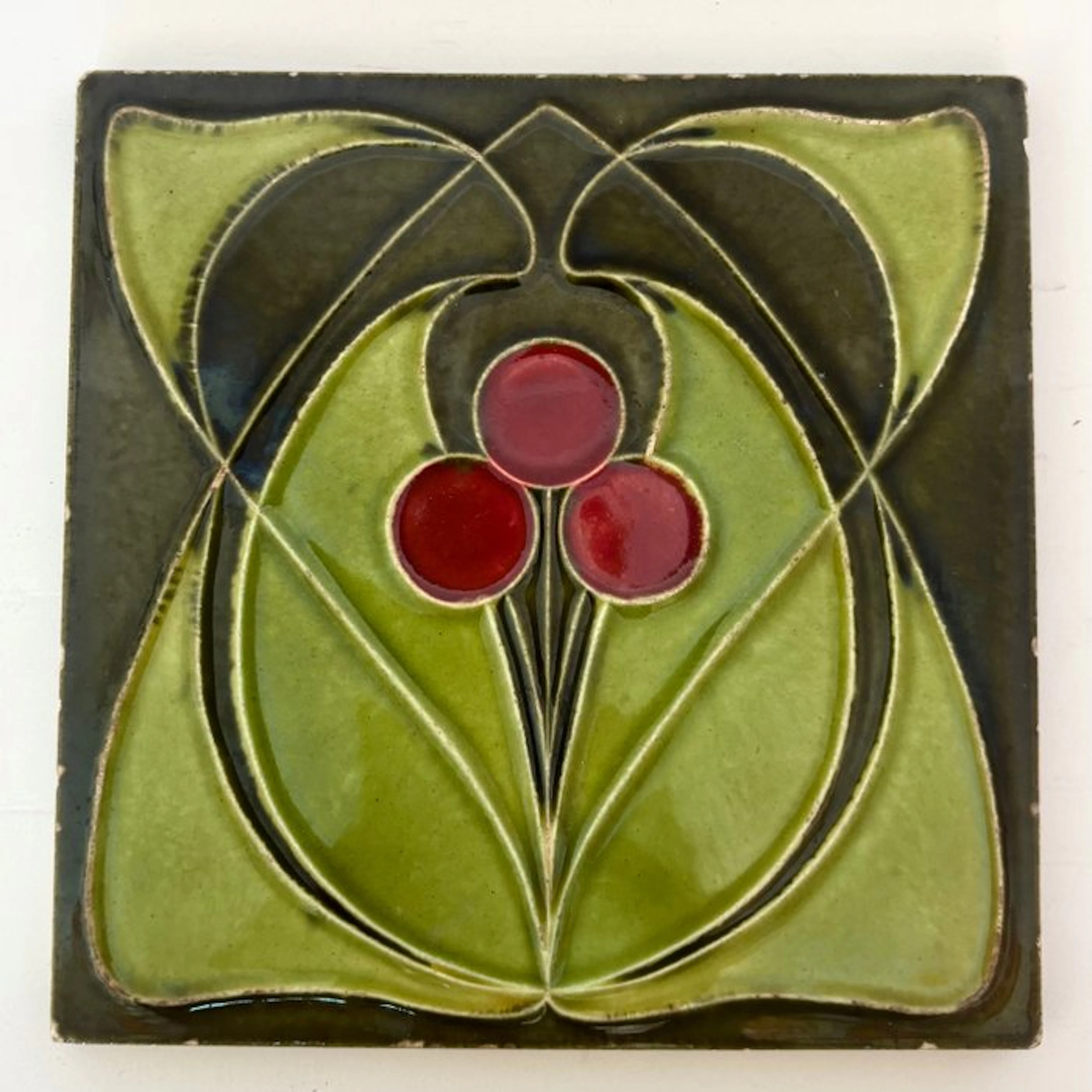 Jugendstil Tile - Hemixem - Gillot Frères - Art Nouveau...