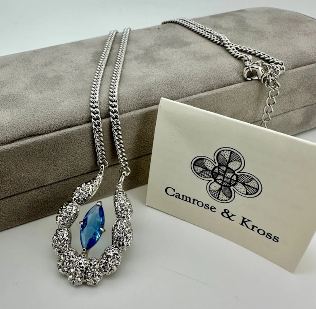 Camrose & Kross - Silver-plated - Necklace - JBK - Sapphire of the Sea