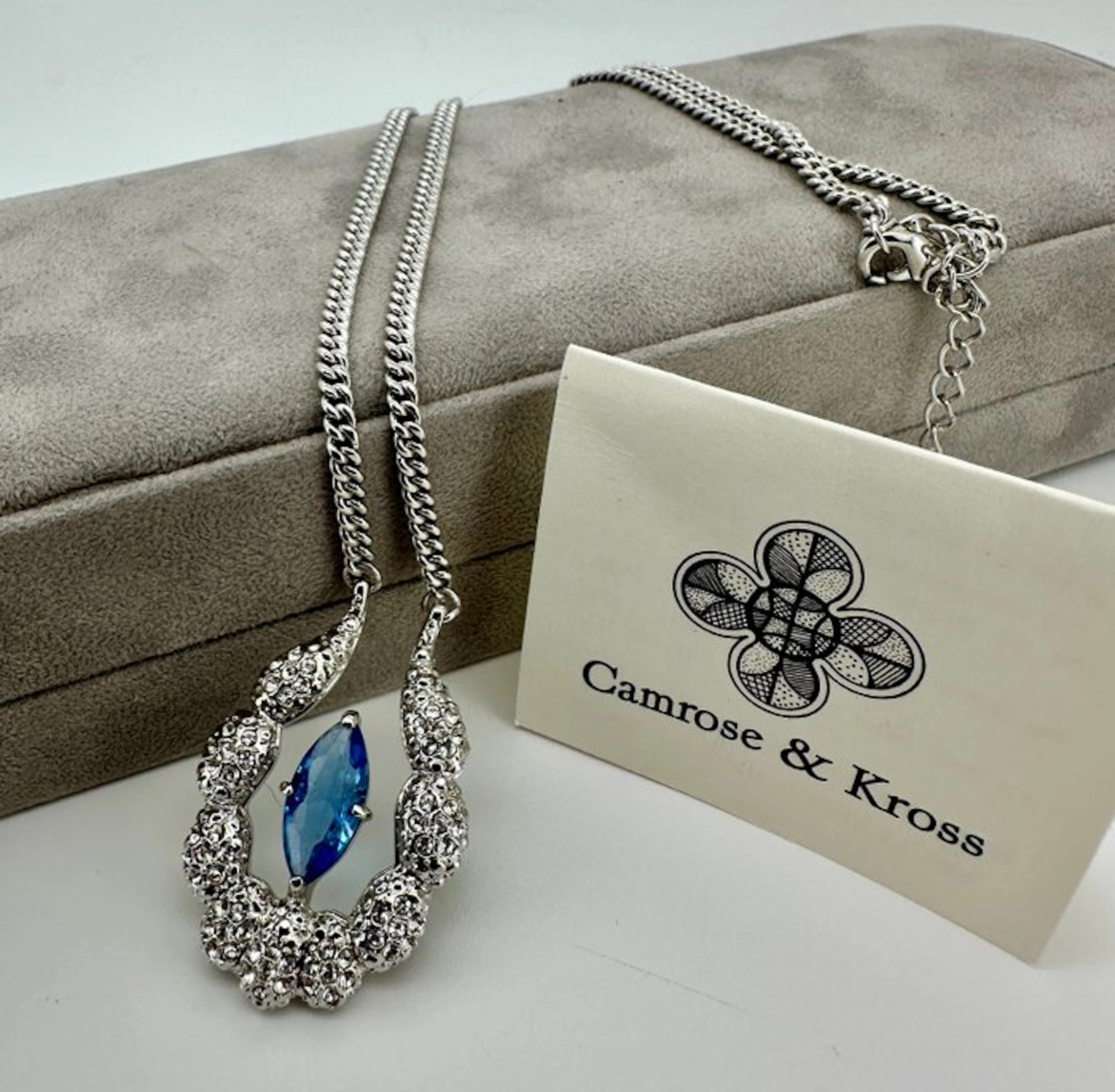 Camrose & Kross - Silver-plated - Necklace - JBK - Sapphire of the Sea