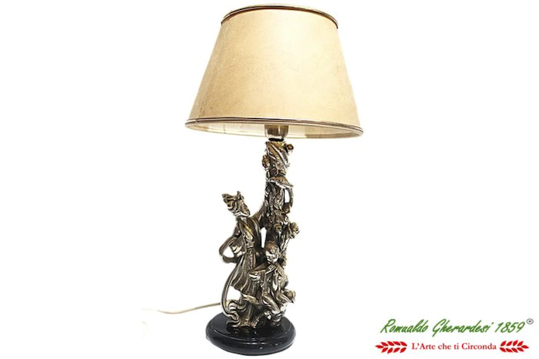 Argenti Firenze in lastra argento - Table lamp - .800 silver