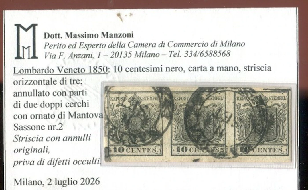 Italian Ancient States - Lombardo Veneto 1850 - 10...