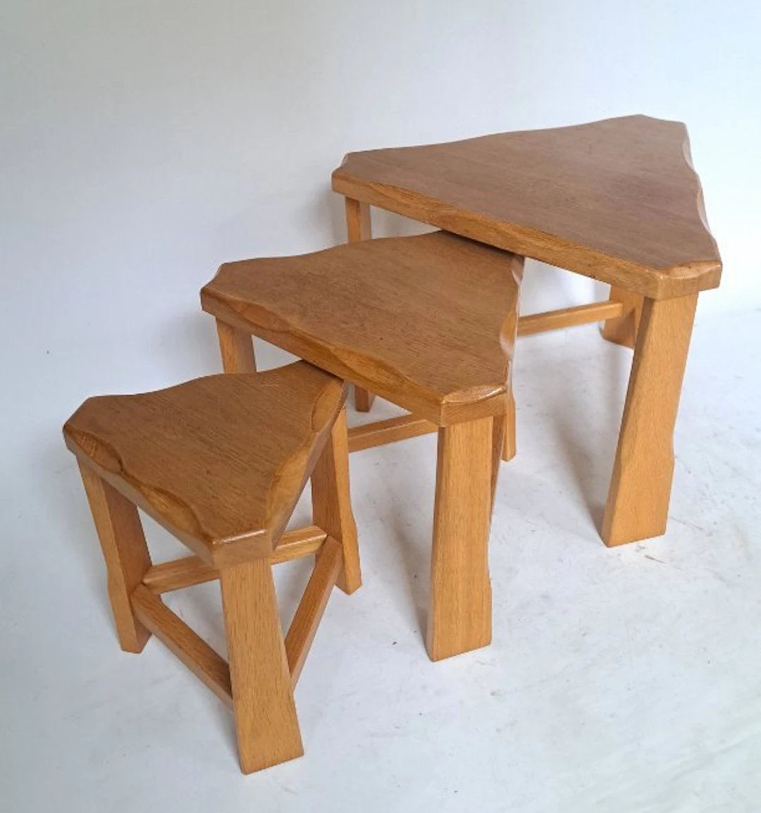 Nesting tables - Oak - Three side tables