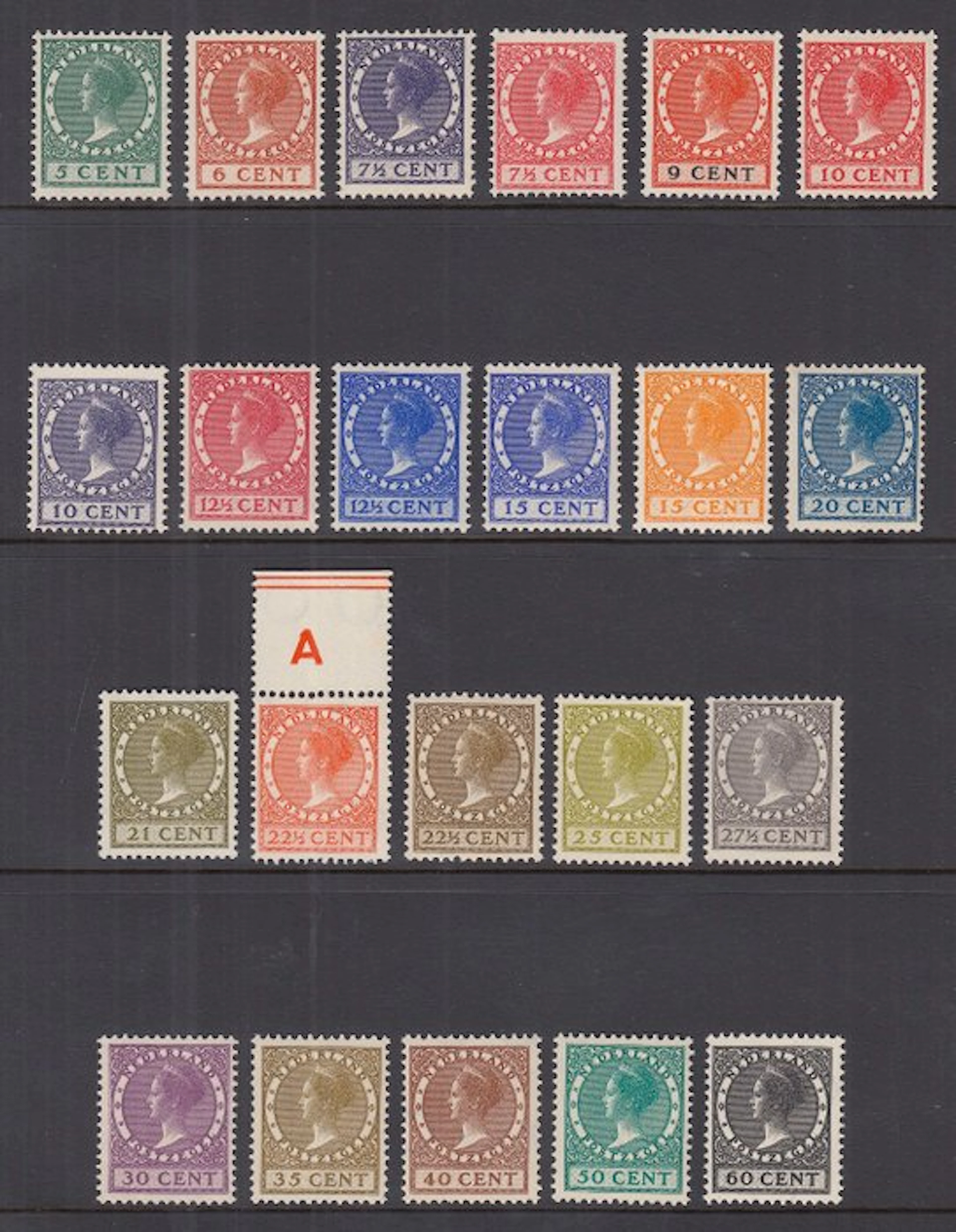 Netherlands 1926/1939 - Queen Wilhelmina - NVPH 177/198