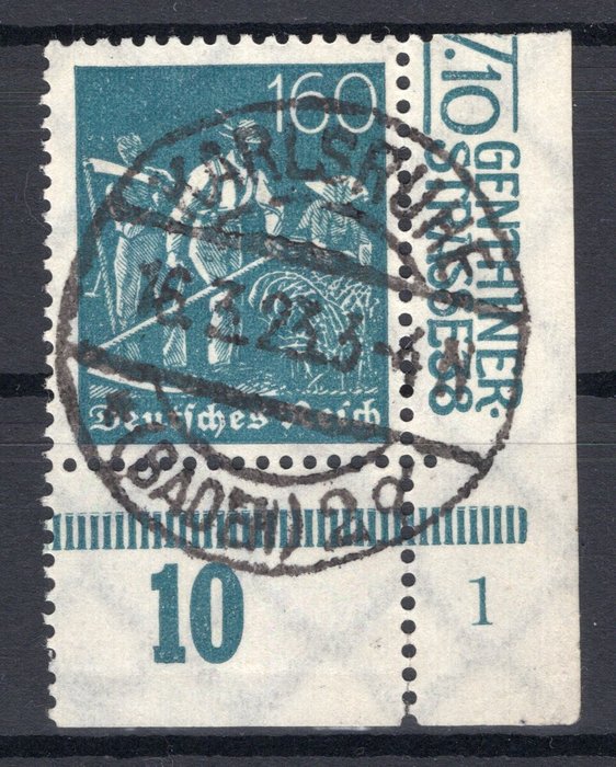 German Empire 1922 - 160 pfennig Schnitter