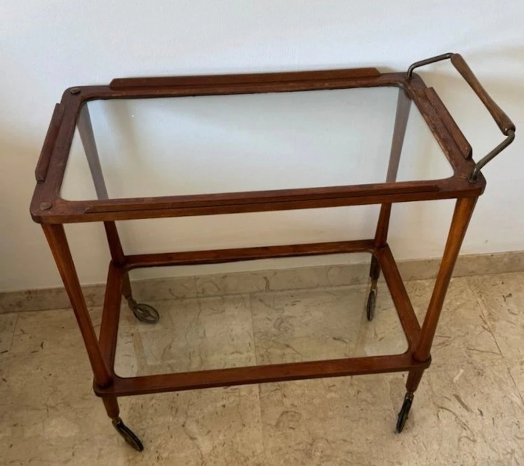 Serving trolley - Wood, Glass
