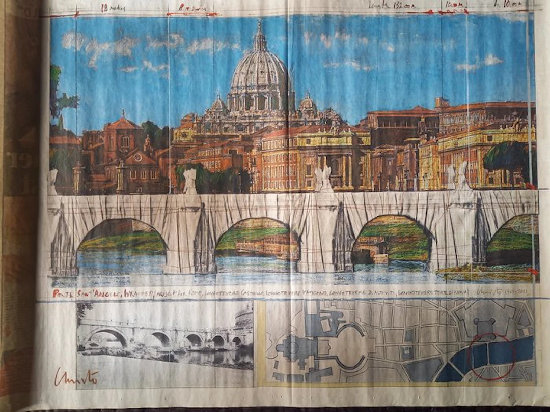 Christo & Jeanne-Claude (1935-2020) - Ponte Sant Angelo