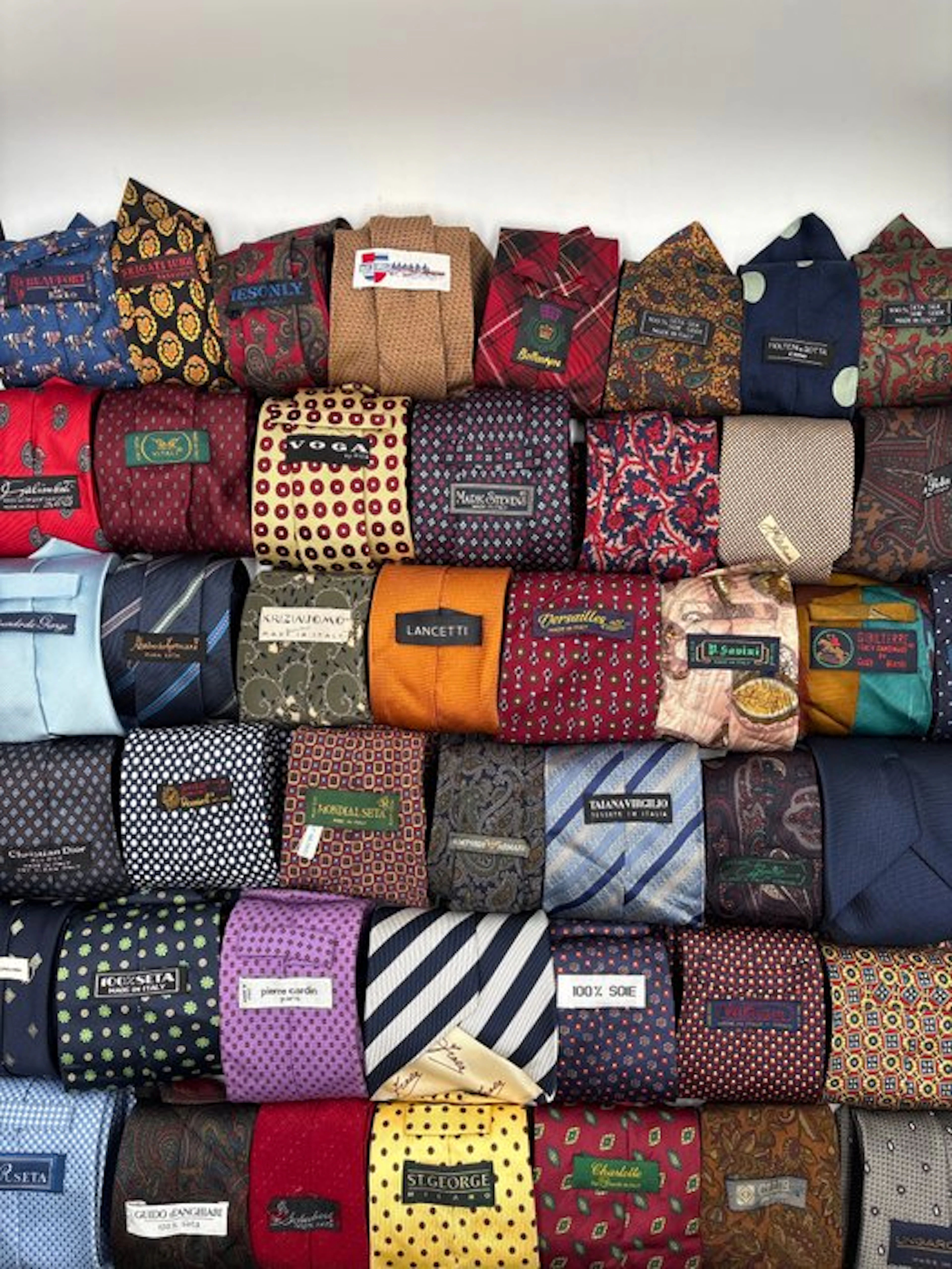 Themed collection - Silk ties - Pierre Cardin, Christian Dior , Armani