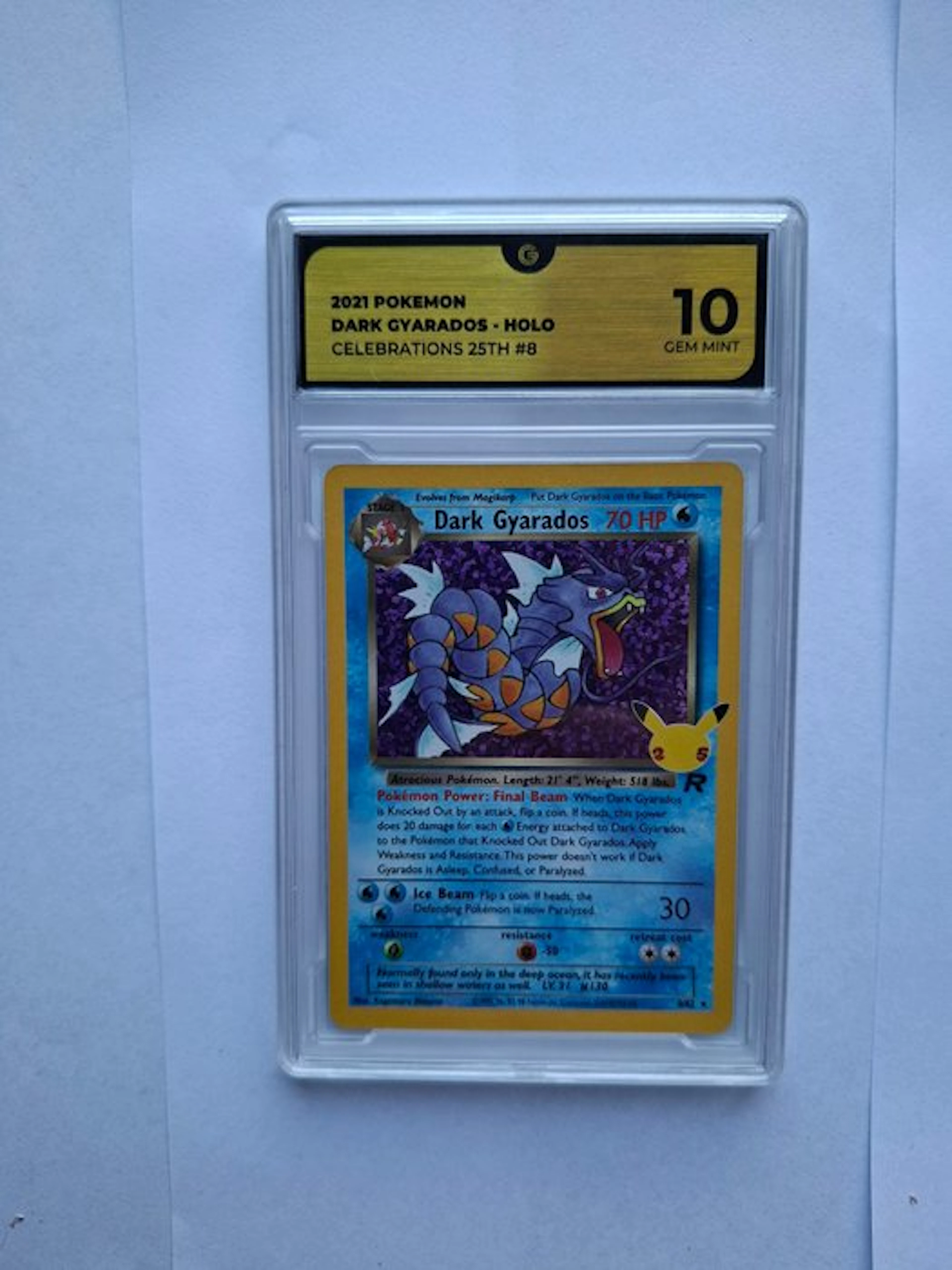 Pokémon - 1 Graded card - Dark Gyarados 8 Holo