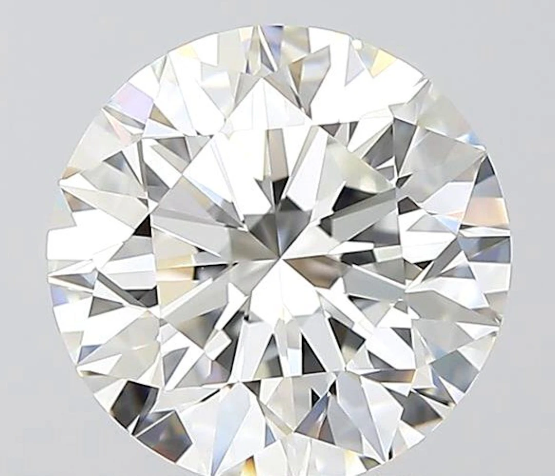 1 pcs Diamond (Natural) - 2.55 ct - Round - F - VVS2...