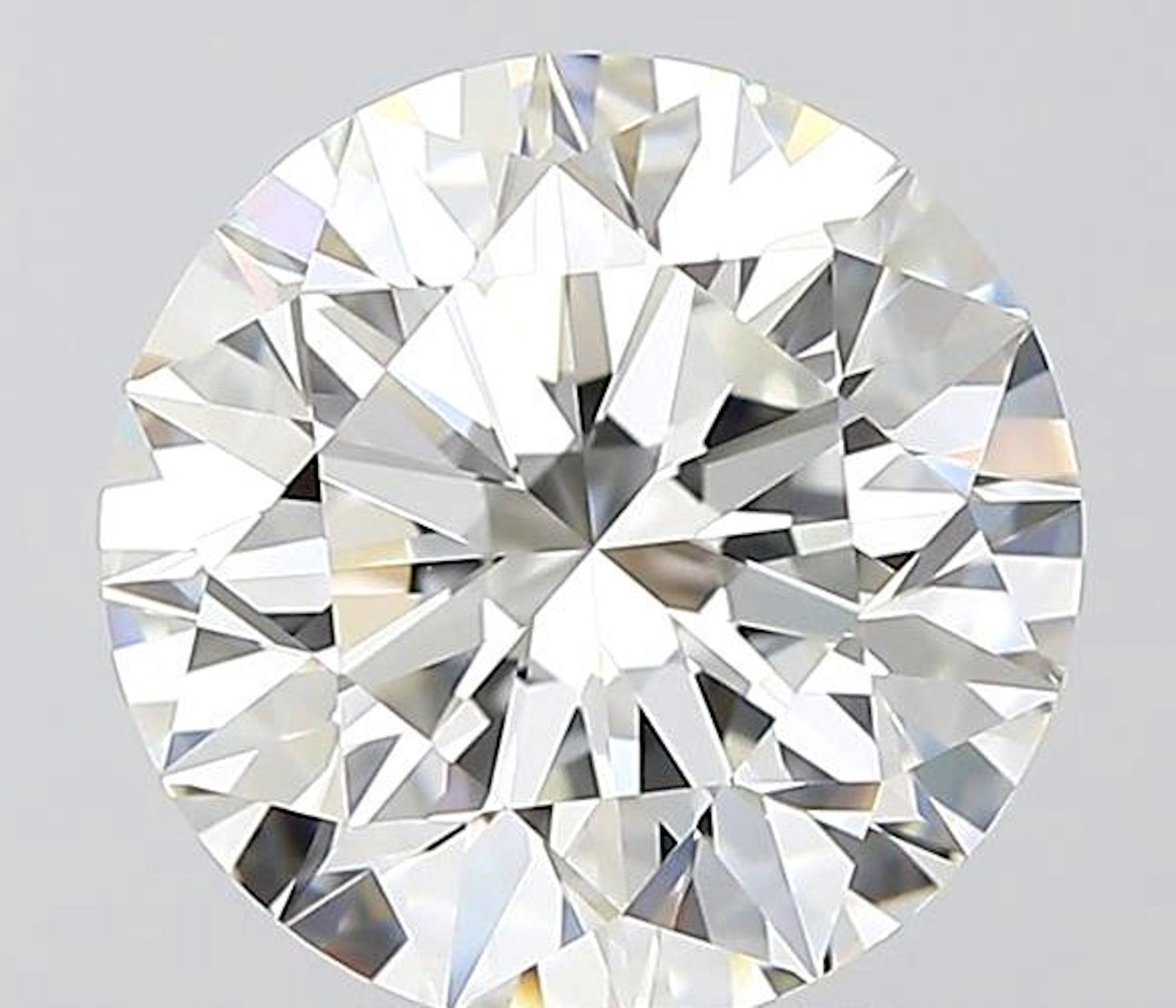 1 pcs Diamond (Natural) - 2.55 ct - Round - F - VVS2...