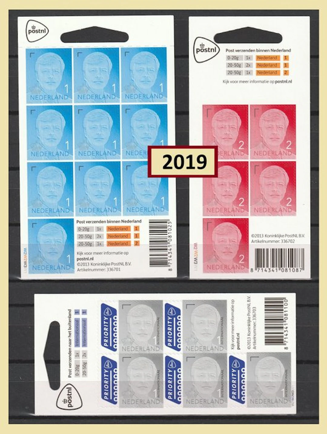 Netherlands 2019 - King Willem-Alexander - booklets...
