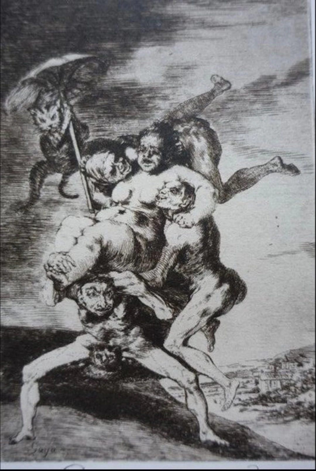 Francisco De Goya (1746-1828) - Caprichos Blatt #65 Donde va mamà?