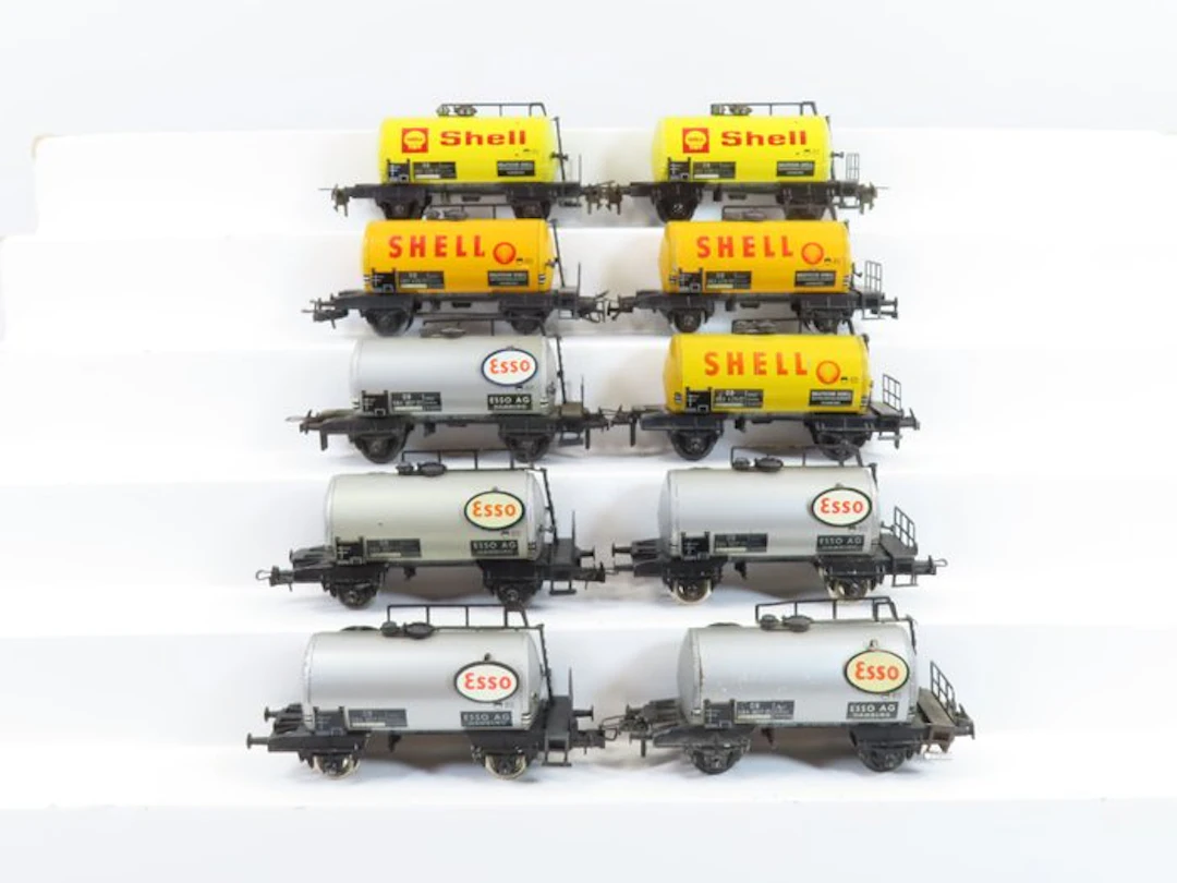 Trix H0 - 3427/3429 - Model train freight wagon set (10)...